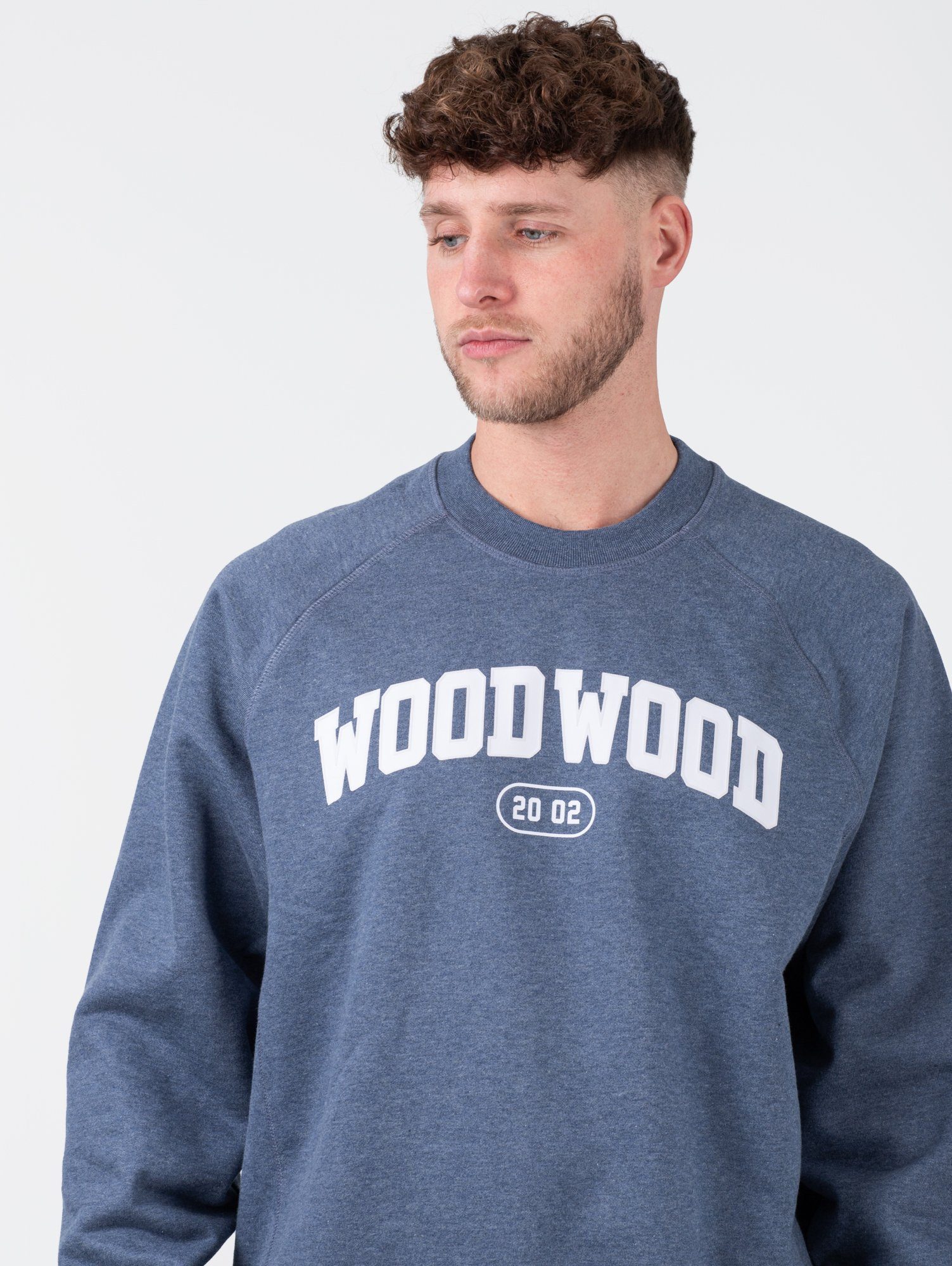 Marl Wood Hester WOOD Sweater Ivy Blue Wood Sweatshirt WOOD