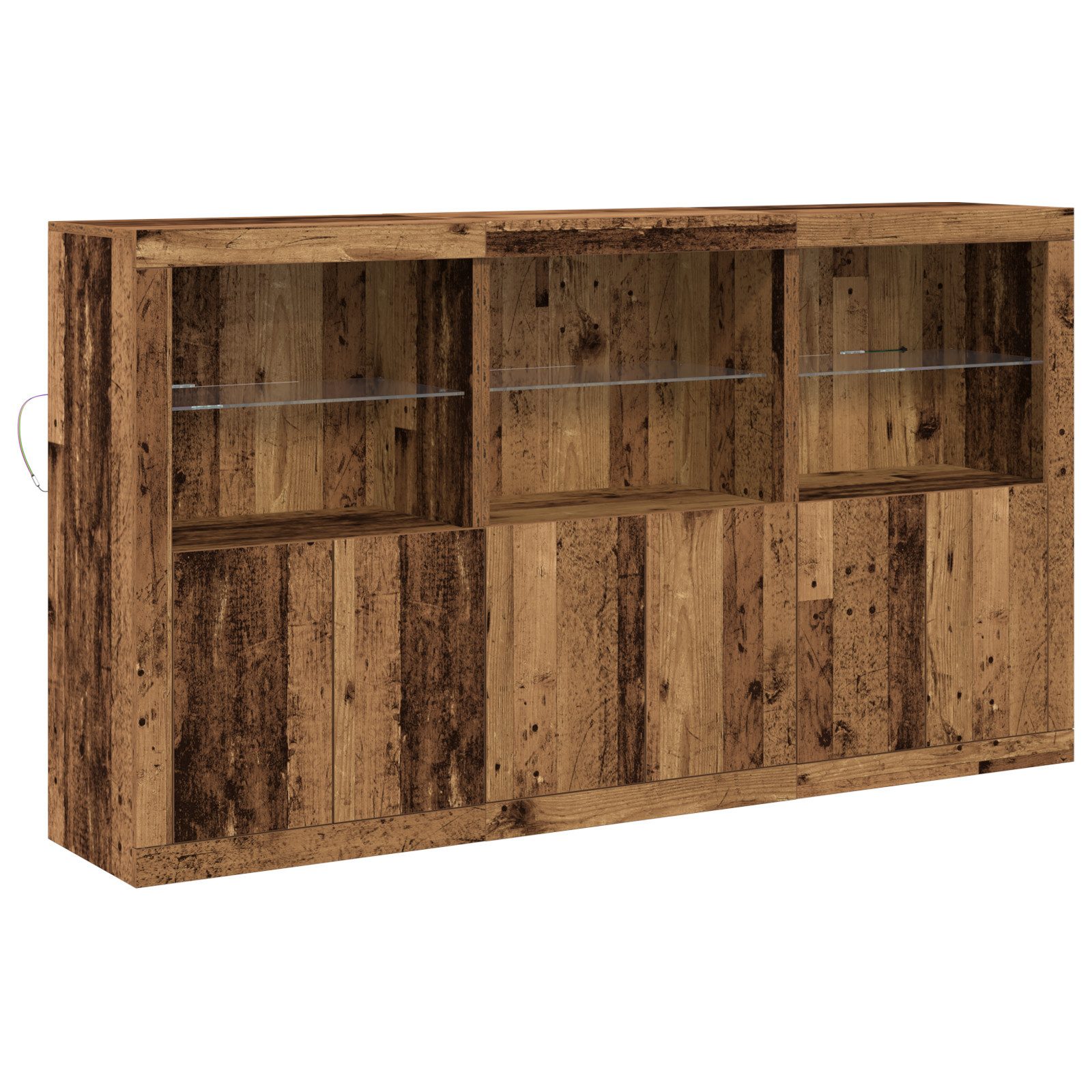 vidaXL Sideboard Sideboard mit LED-Lichtern Altes günstig online kaufen