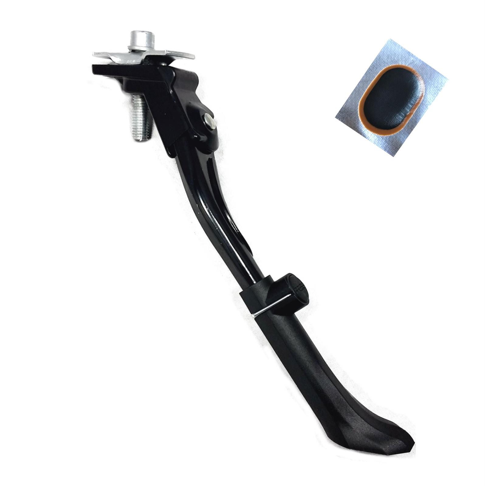 maxxi4you Fahrrad-Seitenständer Seitenständer Parkstütze 24" - 29" verstellbar inkl. Schlauchflicken