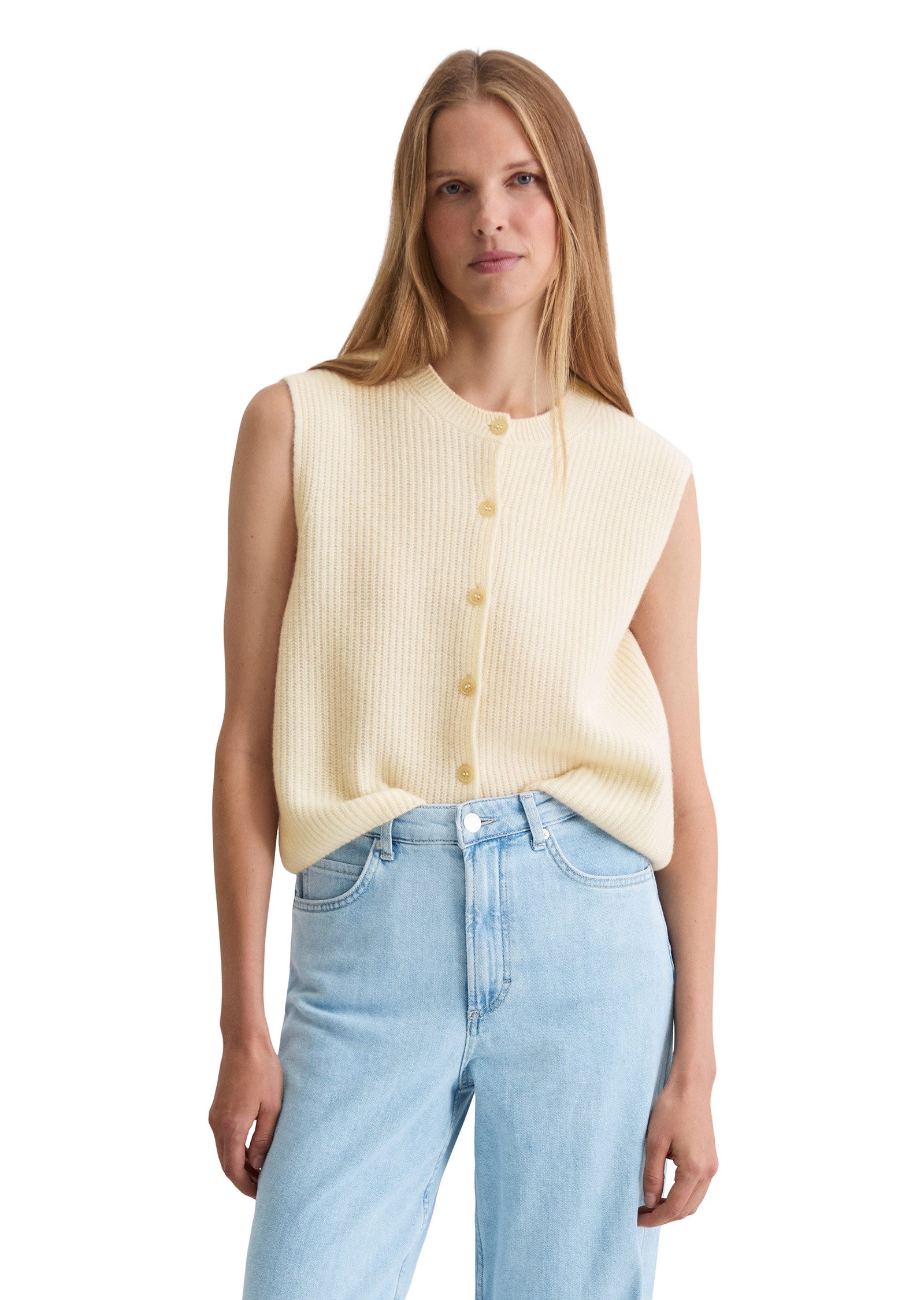 Marc O'Polo Strickweste aus weichem Merinowolle-Mix günstig online kaufen