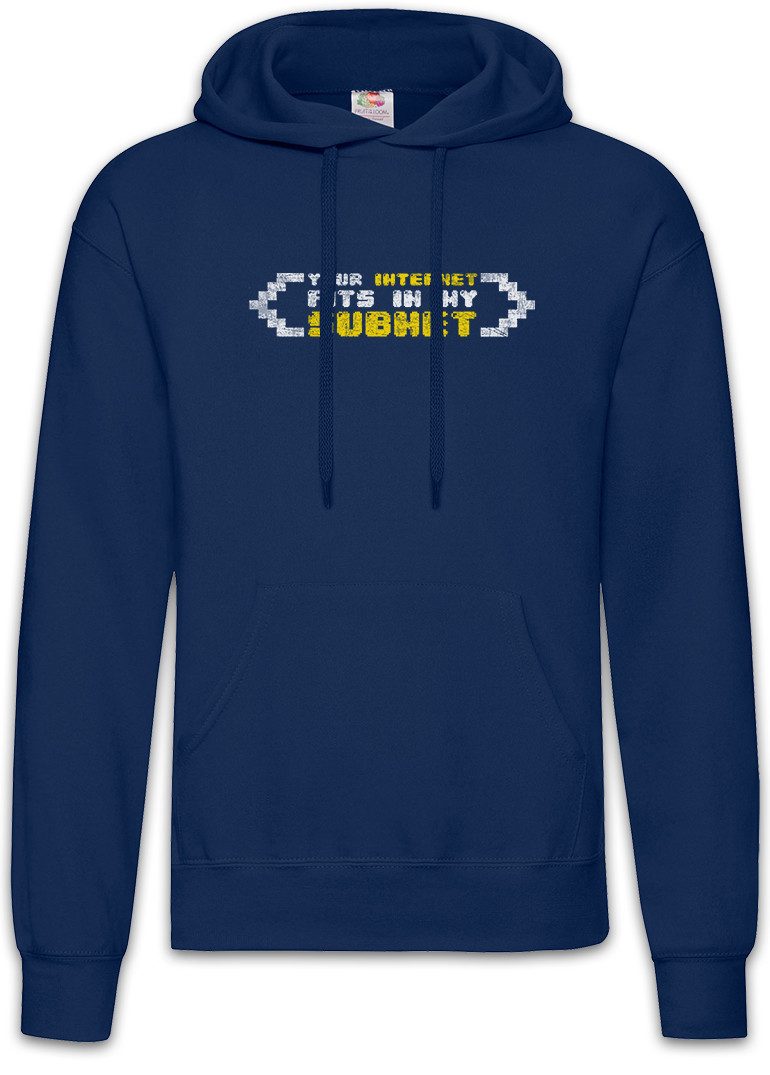 Hoodie Your Internet Fits In My Subnet Herren Hoodie Geek Gamer Games Gaming