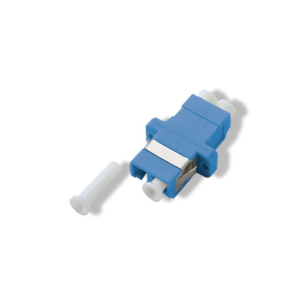 LWL LC Duplex Kupplung, Singlemode, 9/125 µm, OS2, blau Adapter