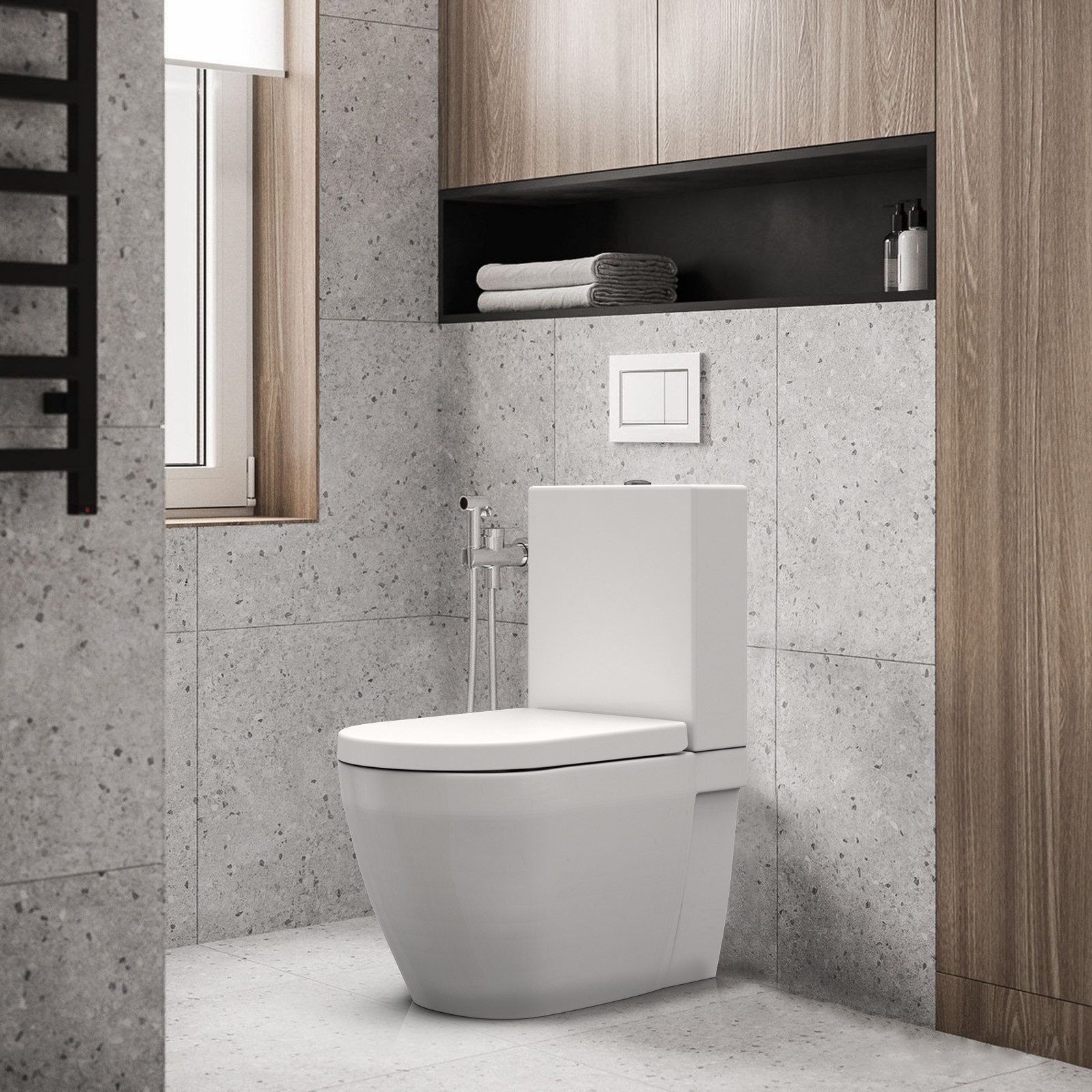 GarveeMore WC-Sitz Toilettendeckel mit Kindersitz Absenkautomatik Toiletten günstig online kaufen