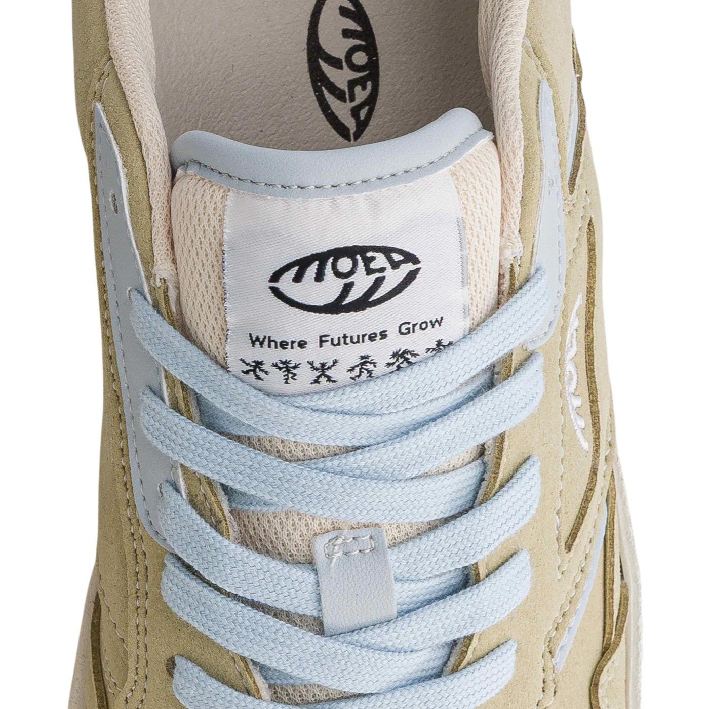 Moea Origin Low - Corn - aloegrün/hellblau Sneaker
