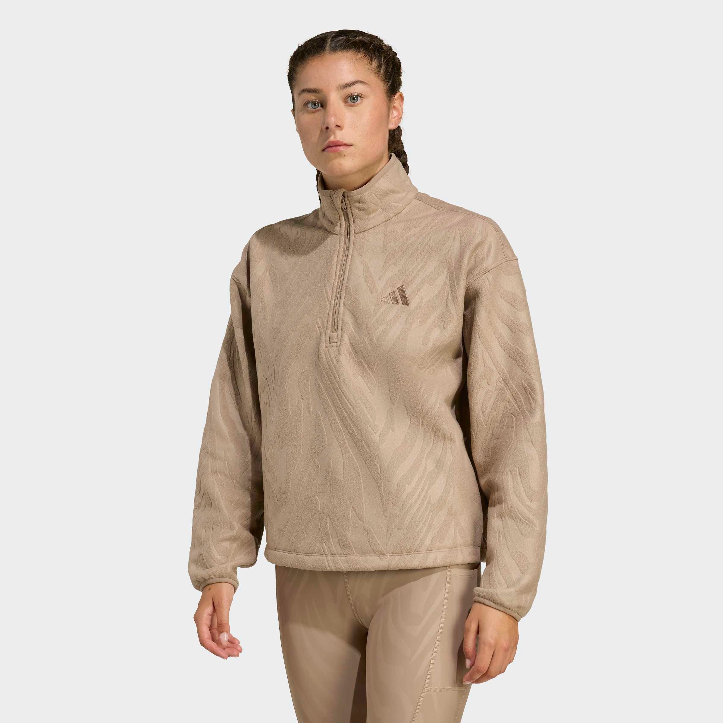 adidas Performance Rollkragenpullover AOP POLARFLEECE (1-tlg) mit Rollkragen, etwas kürzerer Schnitt, sportlicher Stil