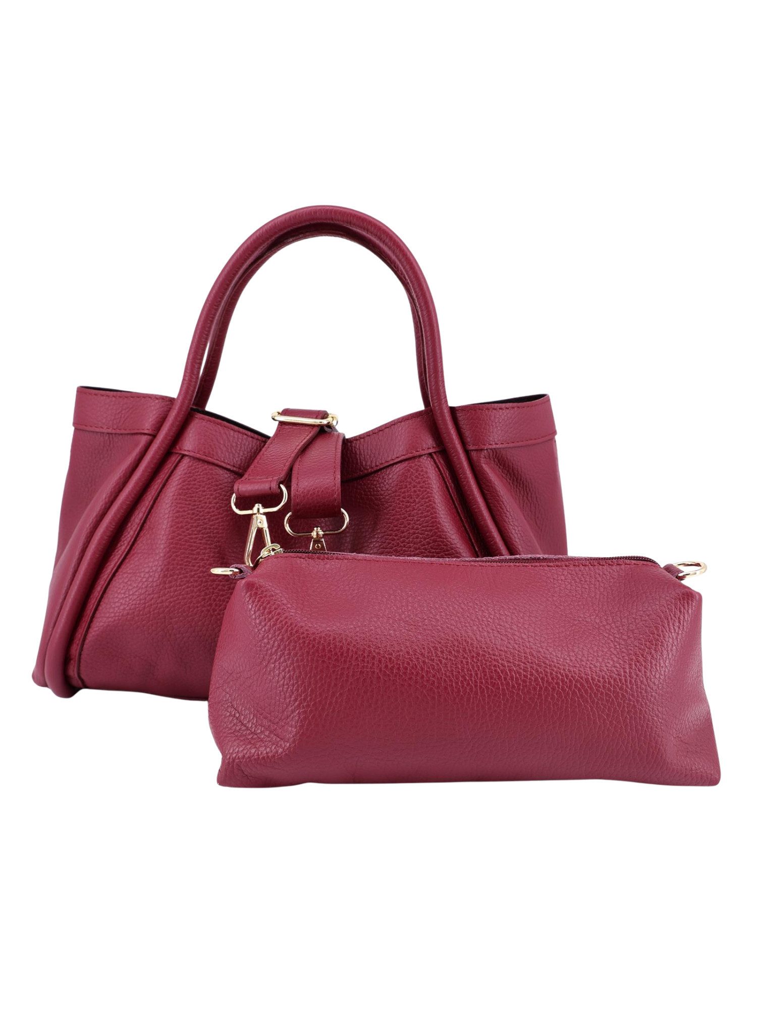 BRISE TASCHE Schultertasche Brise – 2in1 Echtleder Schultertasche mit Mini-Bag