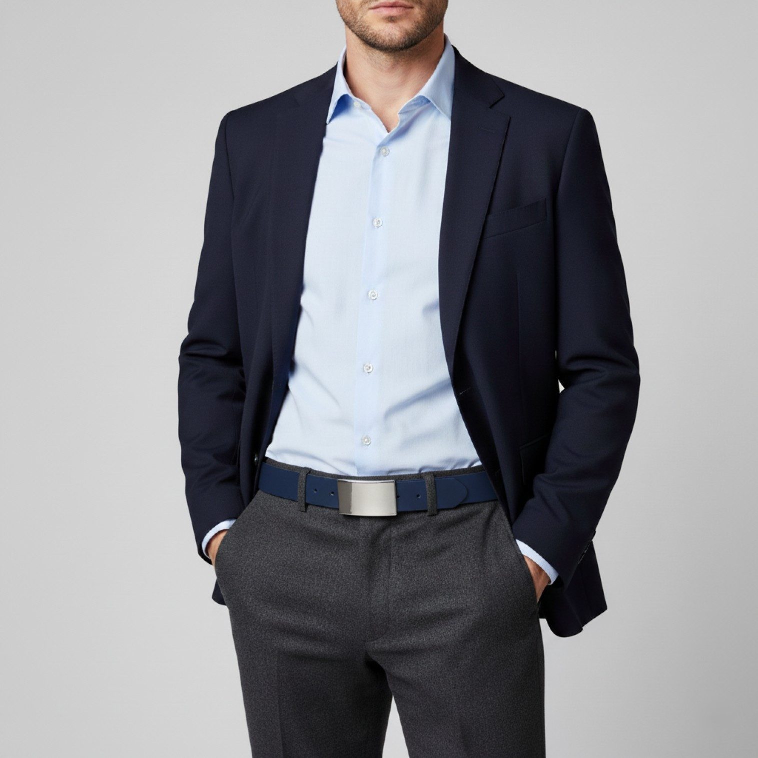 FRONHOFER Ledergürtel Herren Rindsleder (1-St) Koppelschnalle, kürzbar, für Jeans – Bild 2 von 5
