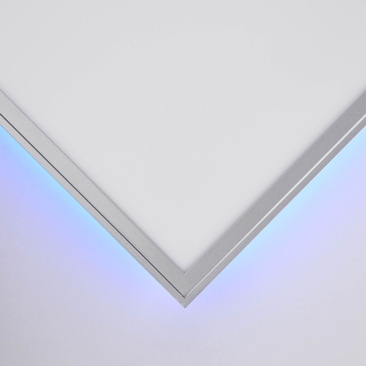 LED Alissa Alissa, 32W 1x Brilliant Deckenaufbau-Paneel LED Lampe Aufbauleuchte silber/weiß 40x40cm 2700-6200K,
