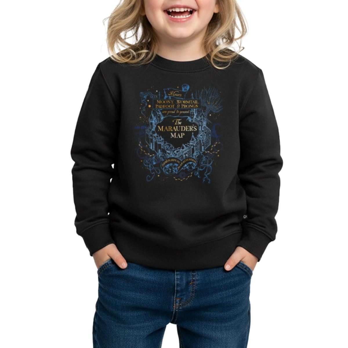 Spreadshirt Sweatshirt Harry Potter The Marauder's Map Kinder Premium Pullover (1-tlg)