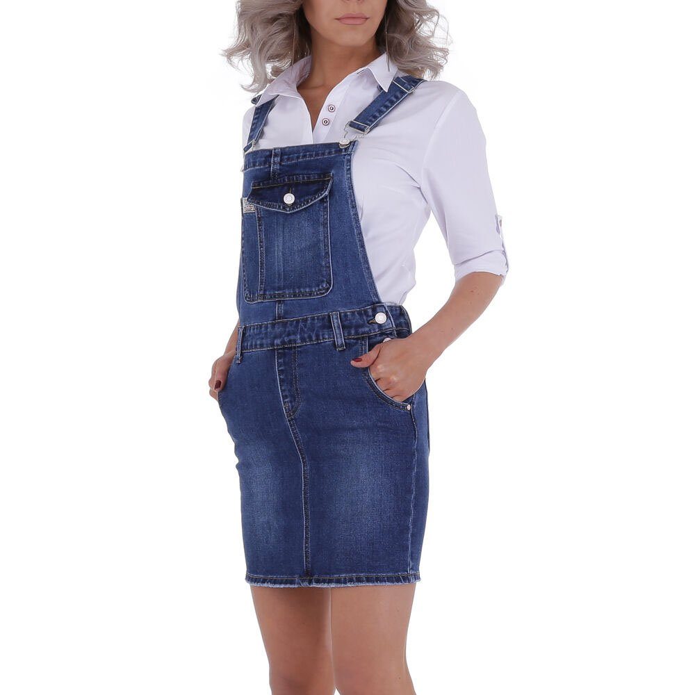 Ital-Design Bleistiftrock Damen Freizeit (79612954) Stretch Jeansrock in Blau
