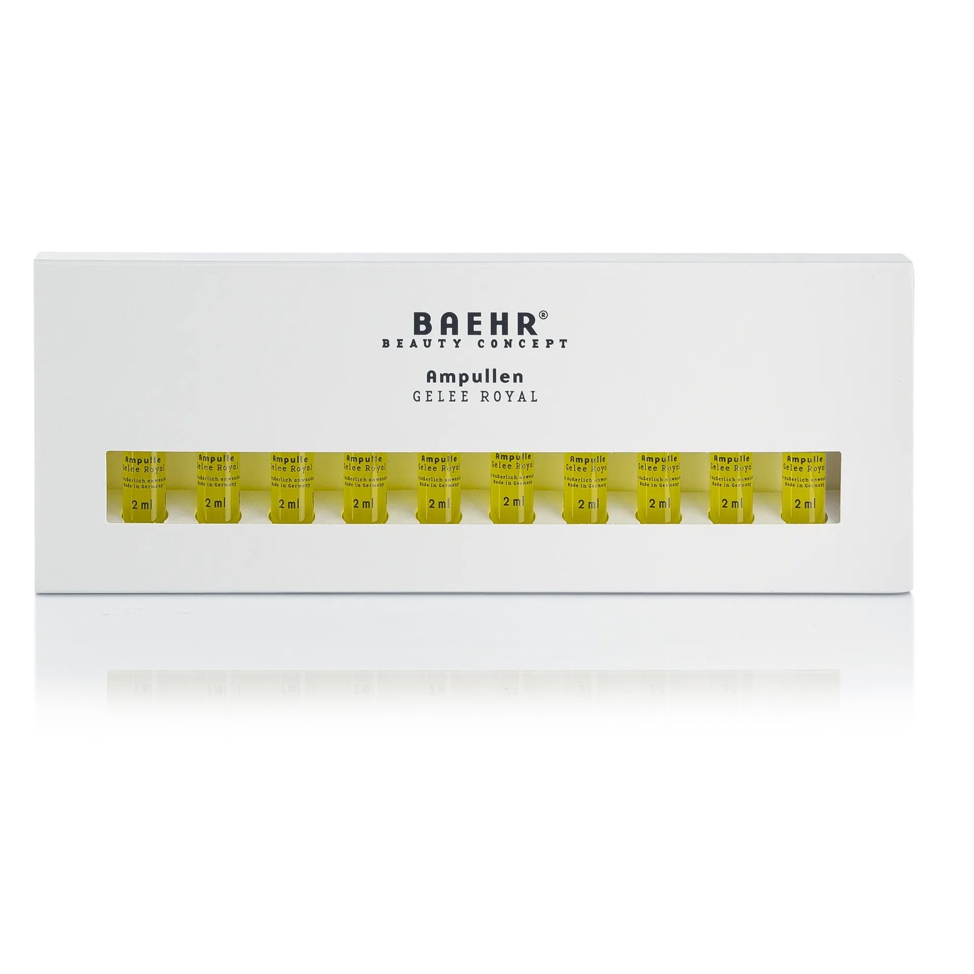 BAEHR BEAUTY CONCEPT Gesichtsserum Baehr Beauty Concept Ampullen Gelee Royal 2ml 10Stk revitalisiert, glättet & nährt, 10-tlg., das reichhaltige, königliche Anti-Aging Konzentrat