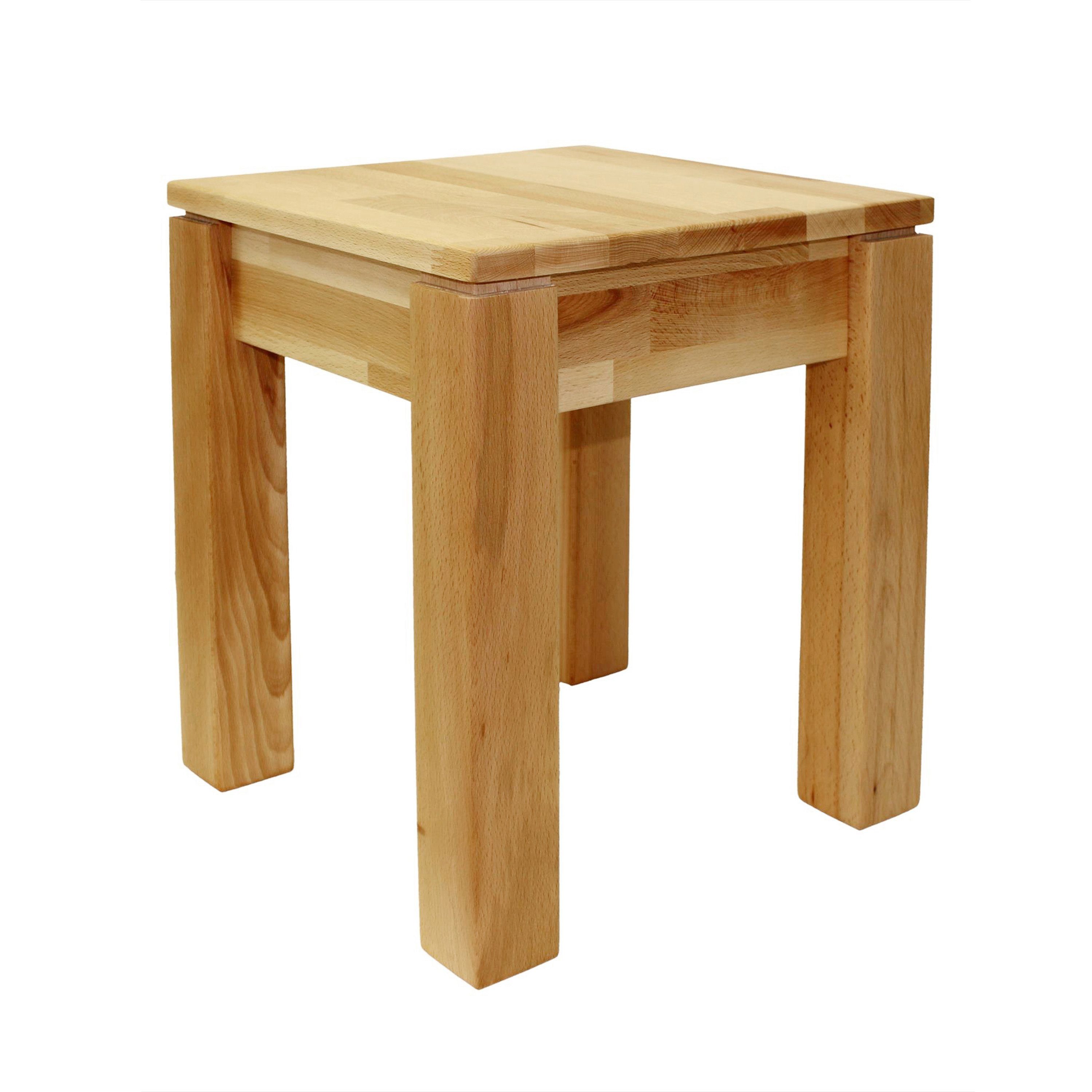 Betten-ABC Hocker Bubema: multifunktionaler Massivholzhocker aus günstig online kaufen