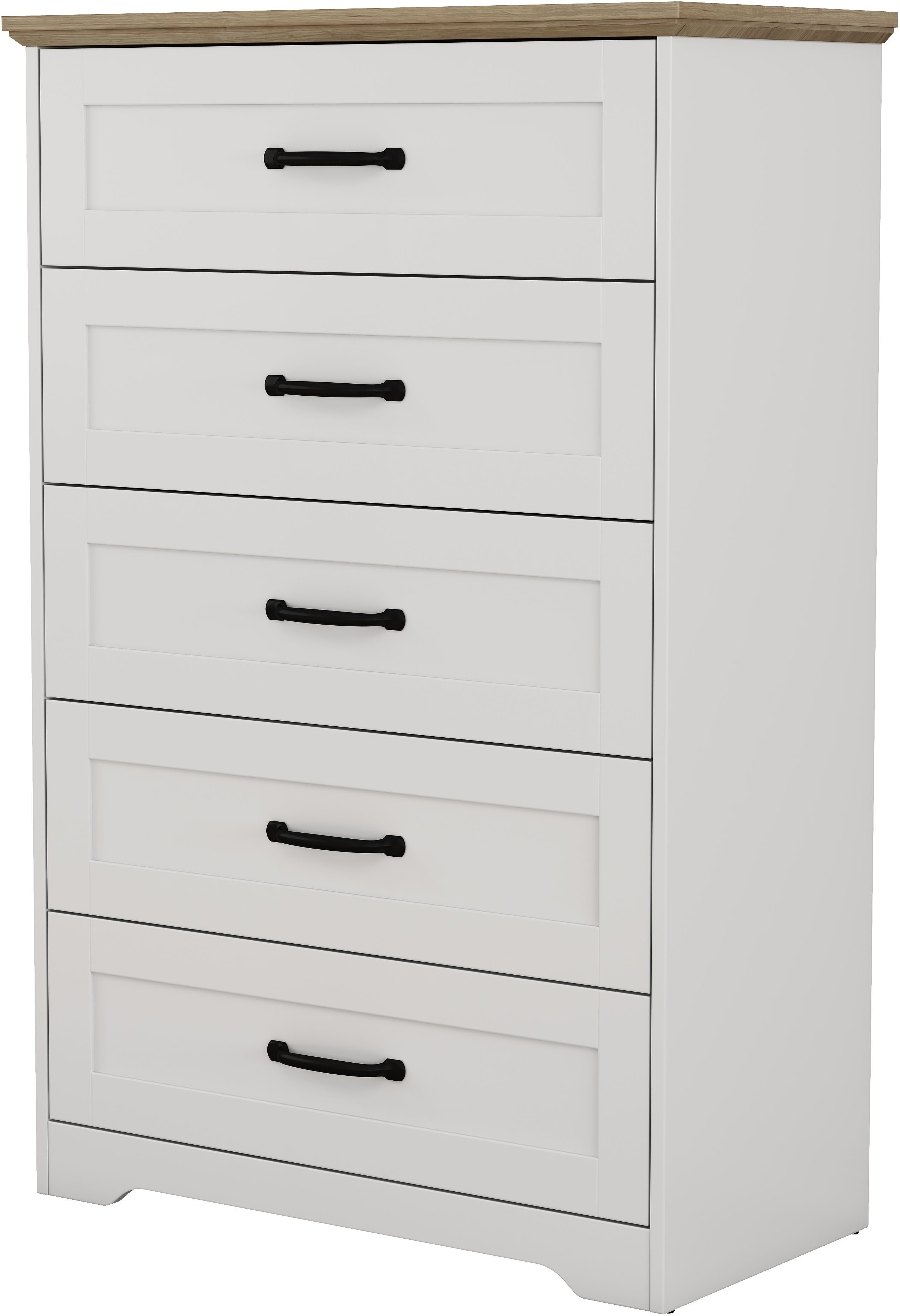 OTTO home Schubkastenkommode Emmilia Sideboard im Landhaus Design (Kommode mit viel Stauraum im Schlafzimmer), Schubladenschrank Sideboard Wäscheschrank Skandi  – Bild 5 von 5