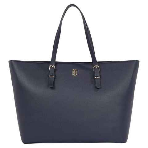 Tommy Hilfiger Shopper TH TIMELESS MED TOTE, Handtasche Damen Tasche Damen Henkeltasche