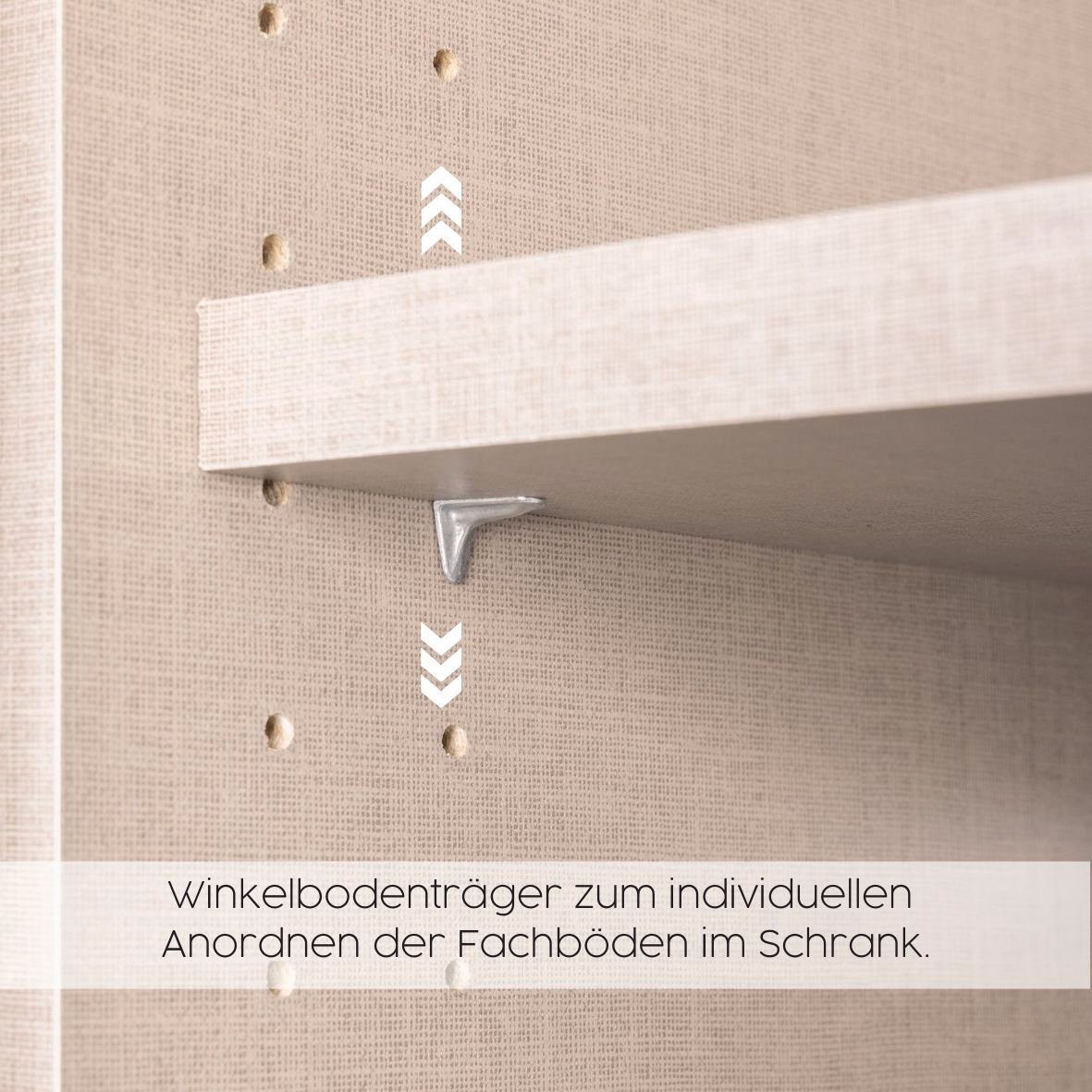 rauch Drehtürenschrank Micro mit eleganten Aufleistungen und praktischen Außenschubkästen – Bild 5 von 5