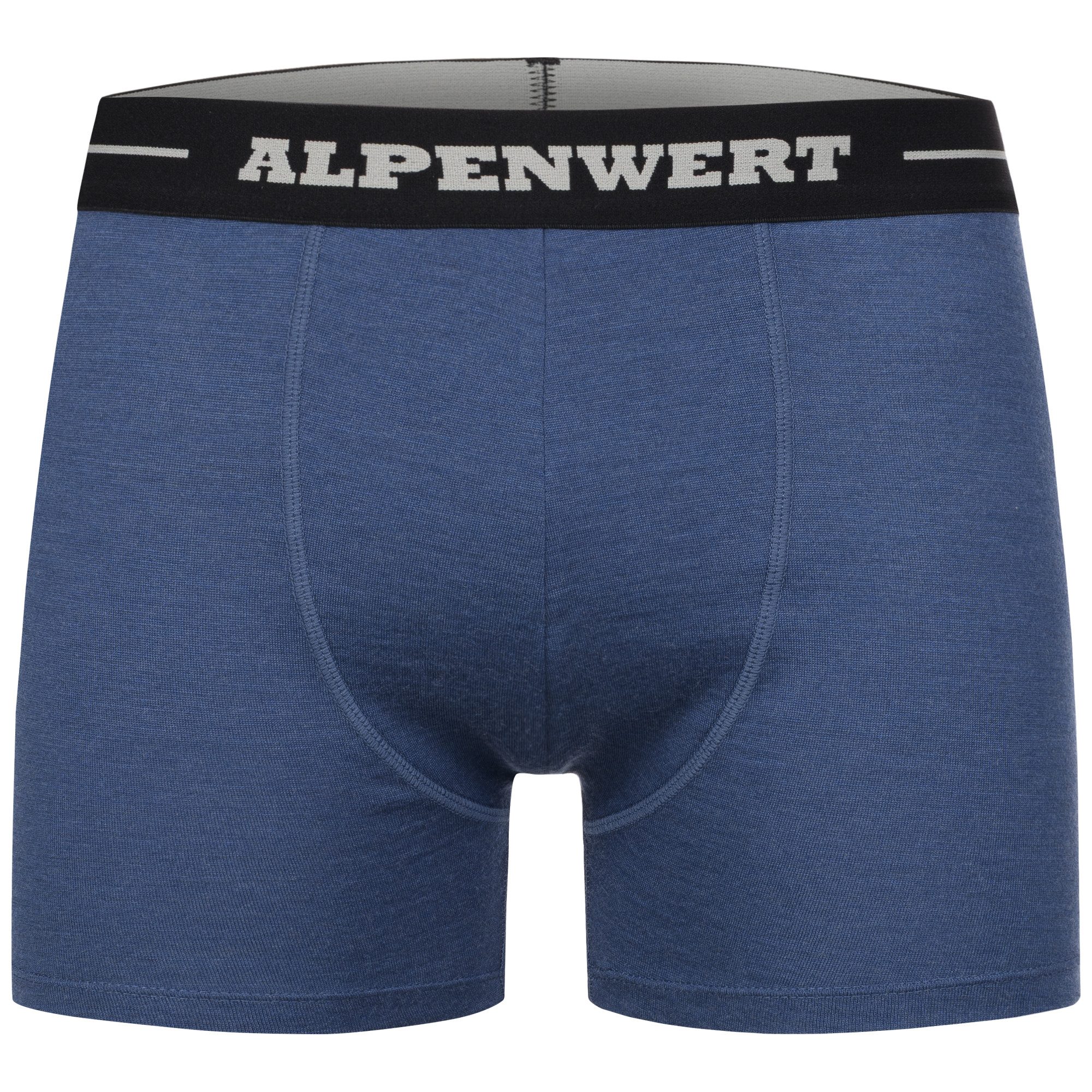 Alpenwert Boxershorts Herren aus 100% Merinowolle – atmungsaktiv, weich & k günstig online kaufen