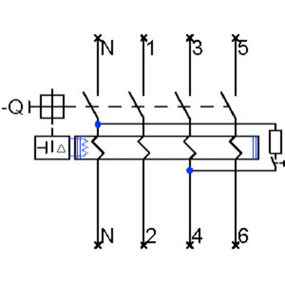 SIEMENS Sicherheitsrelais Siemens 5SV33446KL FI-Schutzschalter A 4polig 40 A 0.03 A 400 V