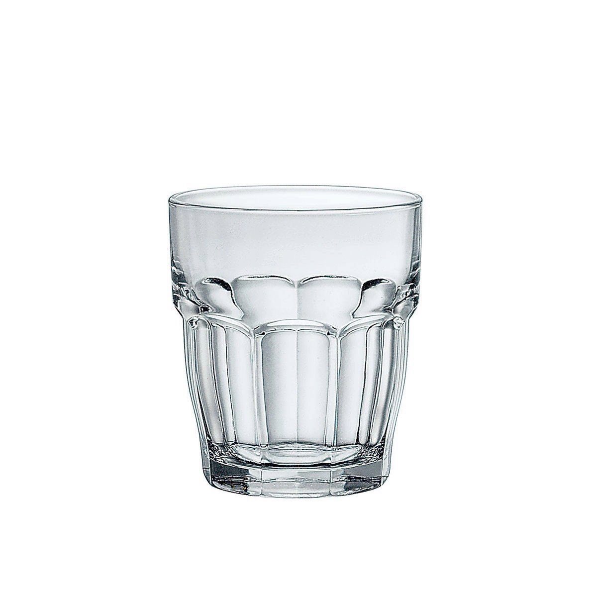 Bormioli Rocco Tumbler-Glas Rock Bar, Glas gehärtet, Tumbler Trinkglas stapelbar 270ml Glas gehärtet transparent 6 Stück | Tumbler-Gläser