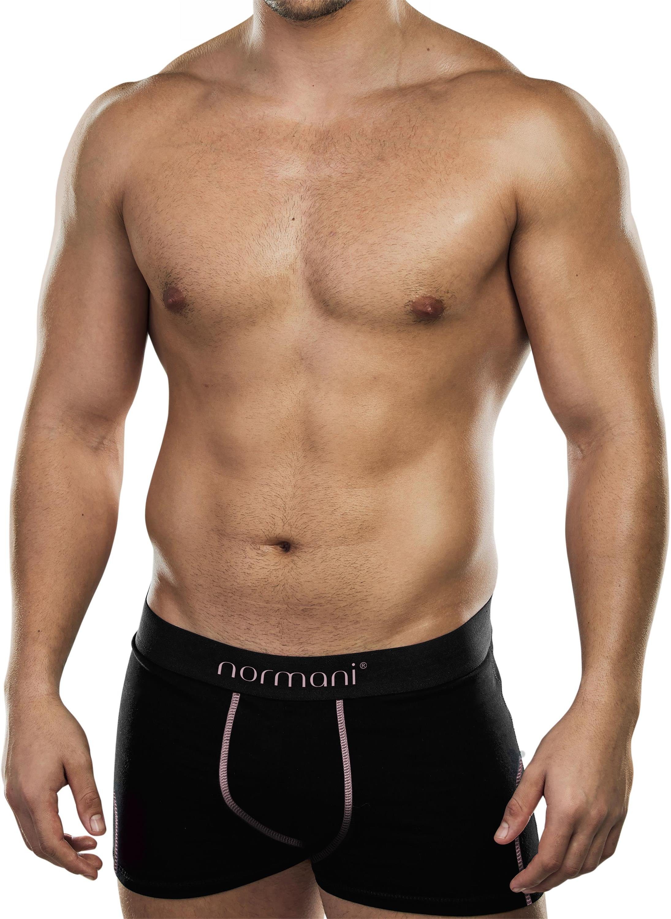 normani Boxershorts 6 weiche Boxershorts aus Baumwolle Unterhose aus atmungsaktiver Baumwolle für Männer Lachs