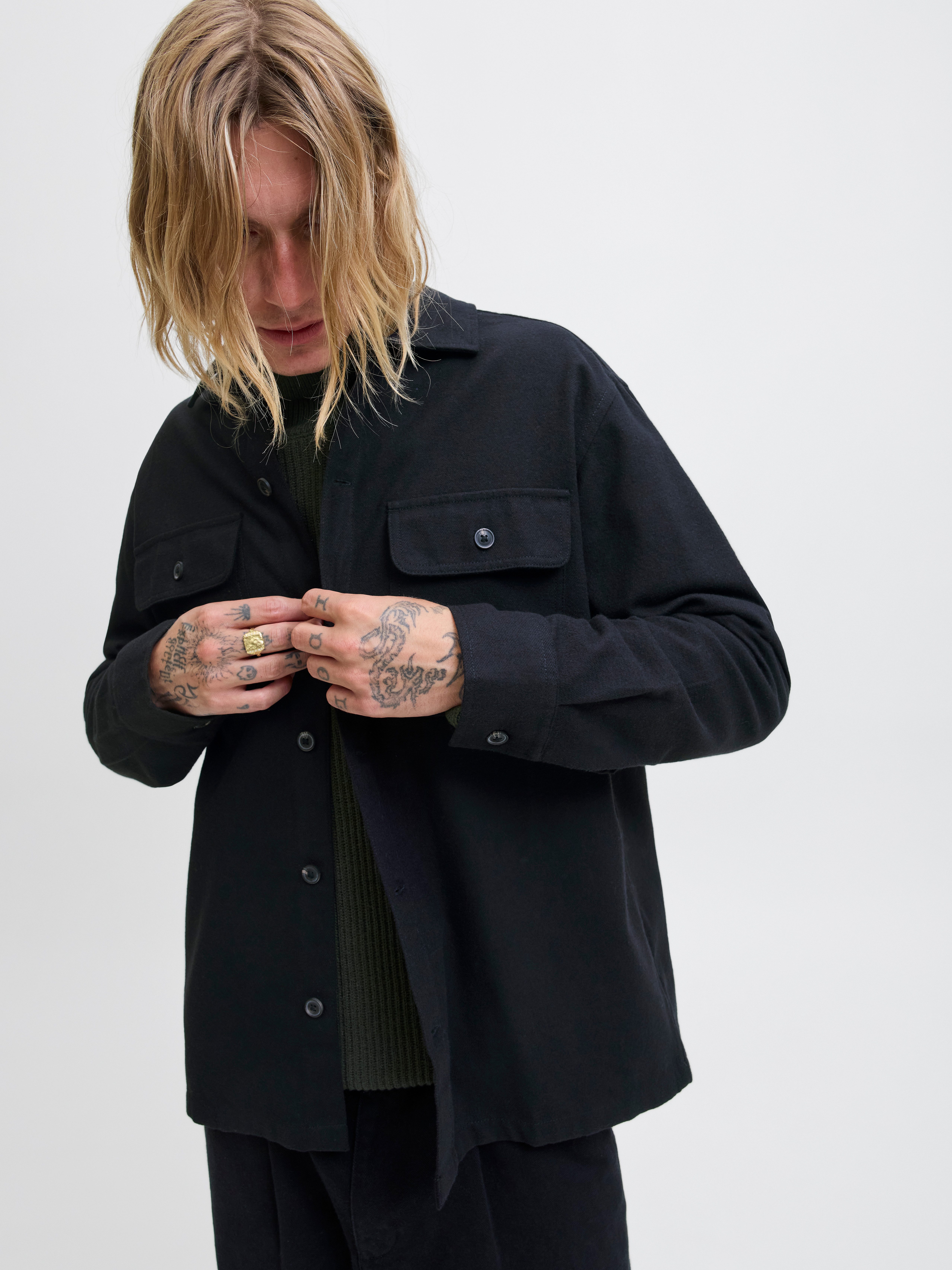 Jack & Jones Langarmhemd JJECHARGE OVERSHIRT günstig online kaufen