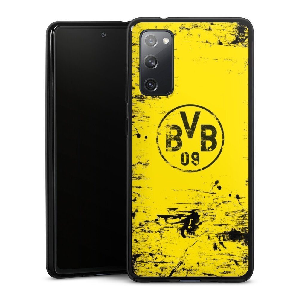 DeinDesign Handyhülle Borussia Dortmund Offizielles Lizenzprodukt BVB BVB Destroyed Look, Samsung Galaxy S20 FE 5G Silikon Hülle Bumper Case Handy Schutzhülle