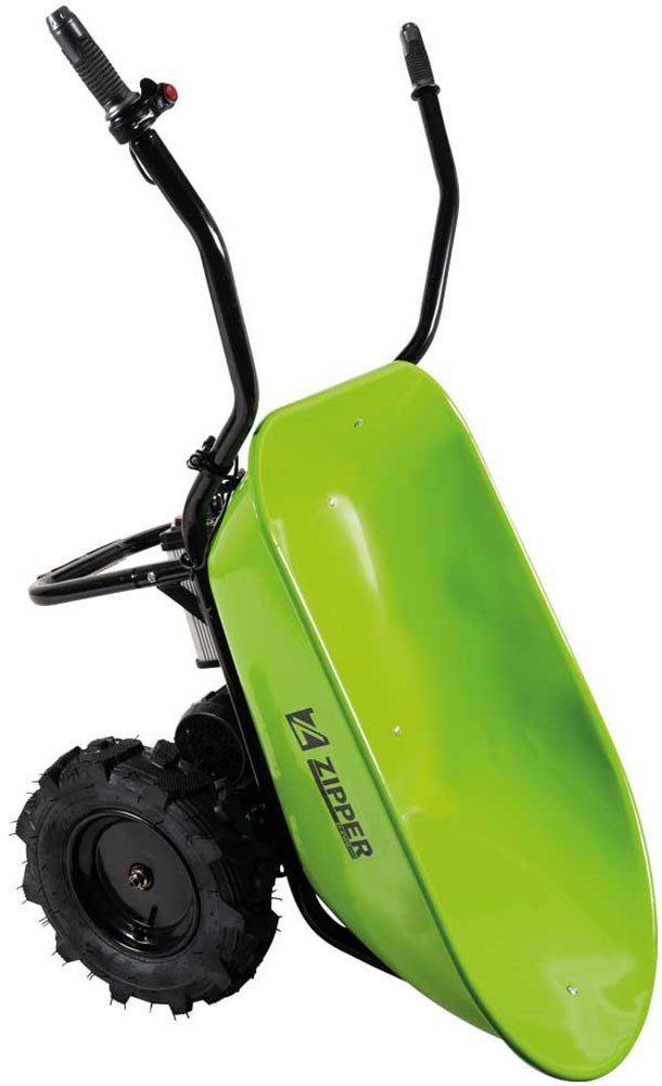 ZIPPER Motorschubkarre elektrische Schubkarre ZI-EWB260, elektrische Schubkarre mit leistungsstarkem Li-Ionen-Akku