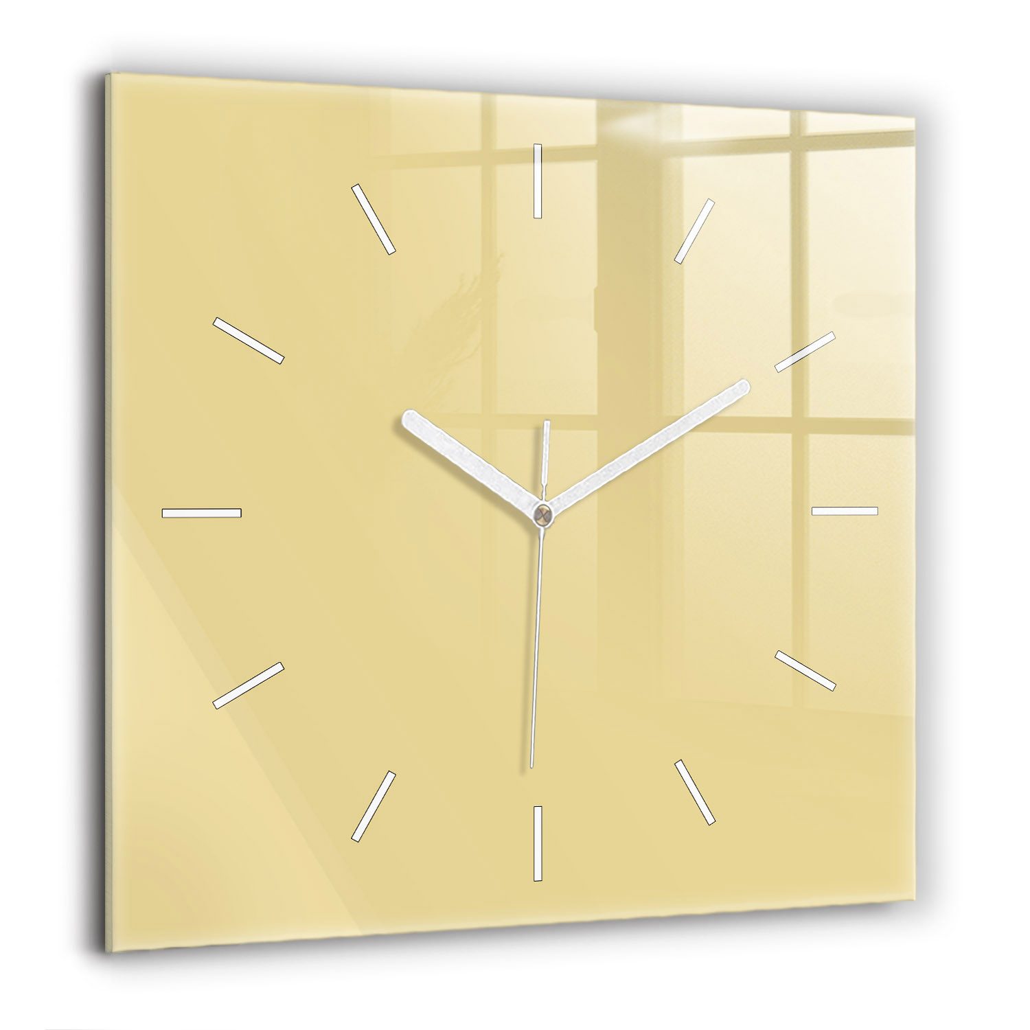 Tulup Wanduhr Wanduhr Modernistische Glaswanduhr 60x60cm günstig online kaufen