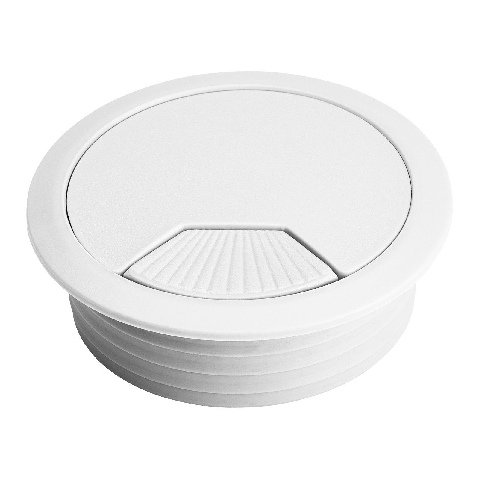 SO-TECH® Kabelkanal Kabeldurchlass Kabeldurchführung (2-St), Ø 60 mm, weiß, 2 Stück