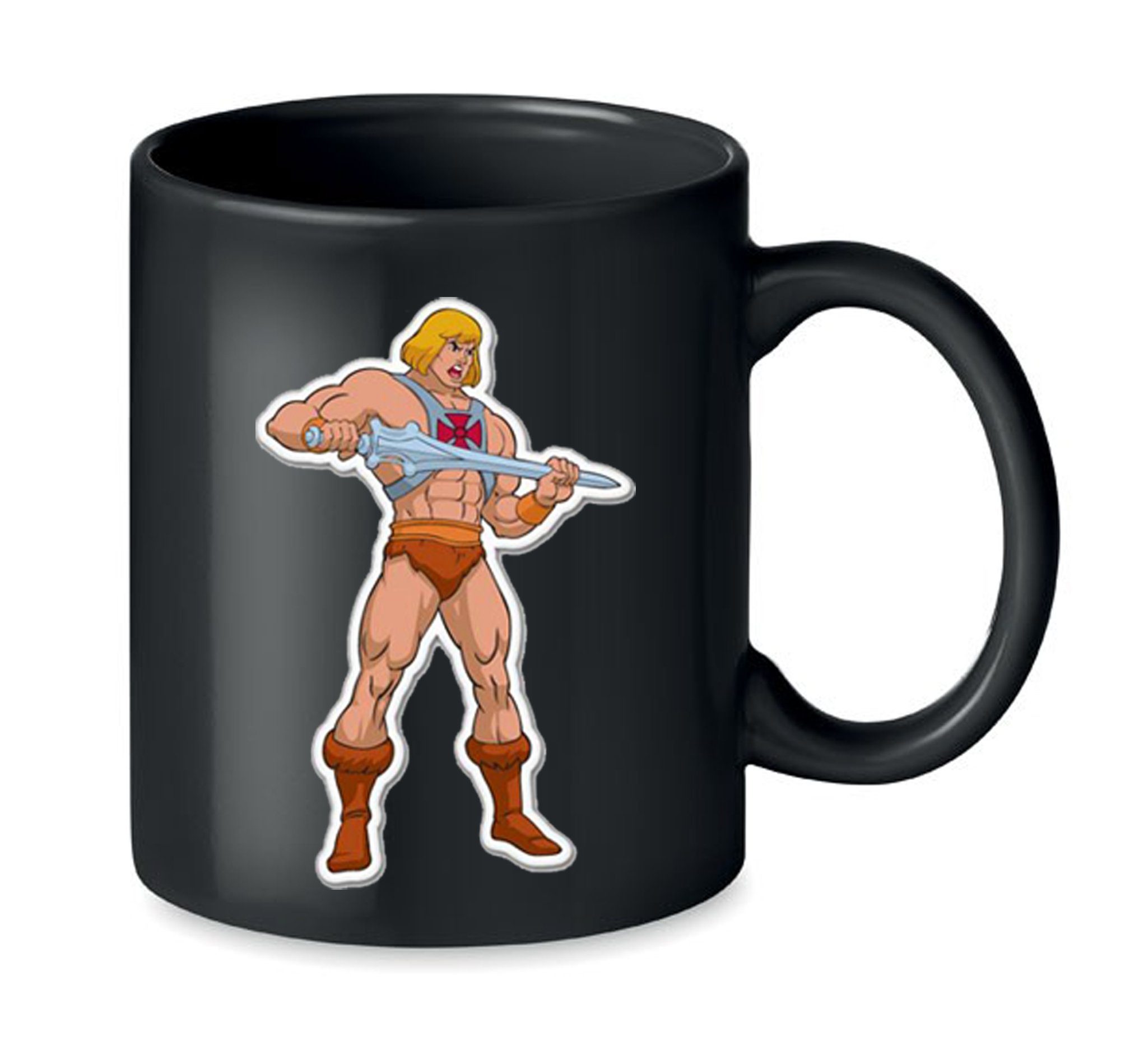 Blondie & Brownie He-Man Universe Weiß, Masters of und The Schwarz Tasse Spühlmaschinenfest Keramik, in MotU