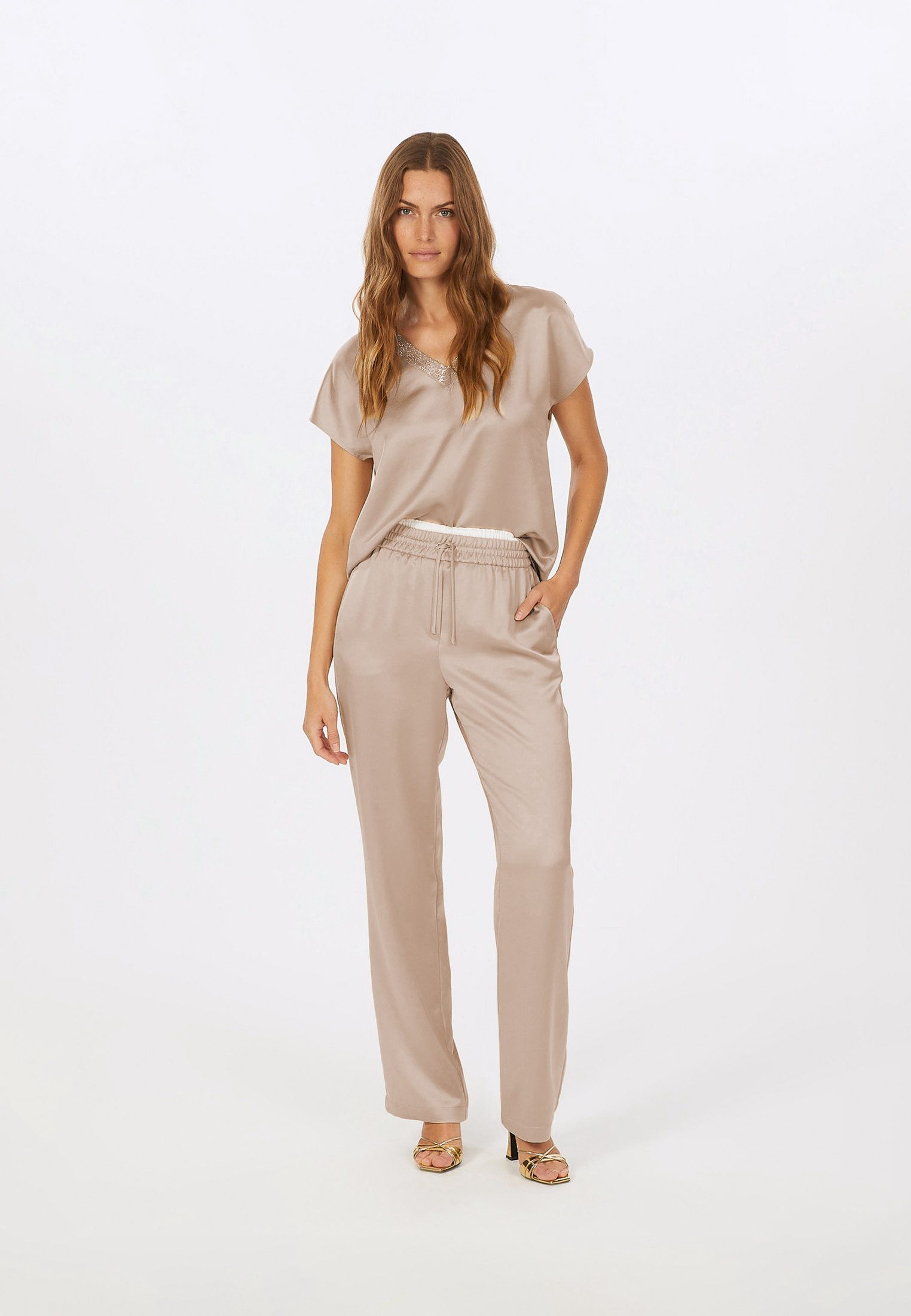 MARC AUREL Shirttop aus lässigem Satin günstig online kaufen