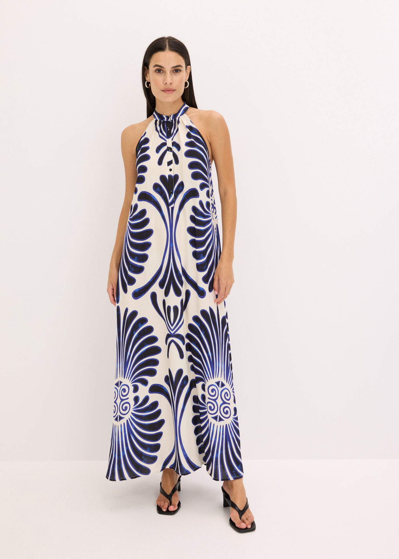 bonprix Maxikleid für Frühjahr und Sommer, aus Viskose, lässiger Schnitt