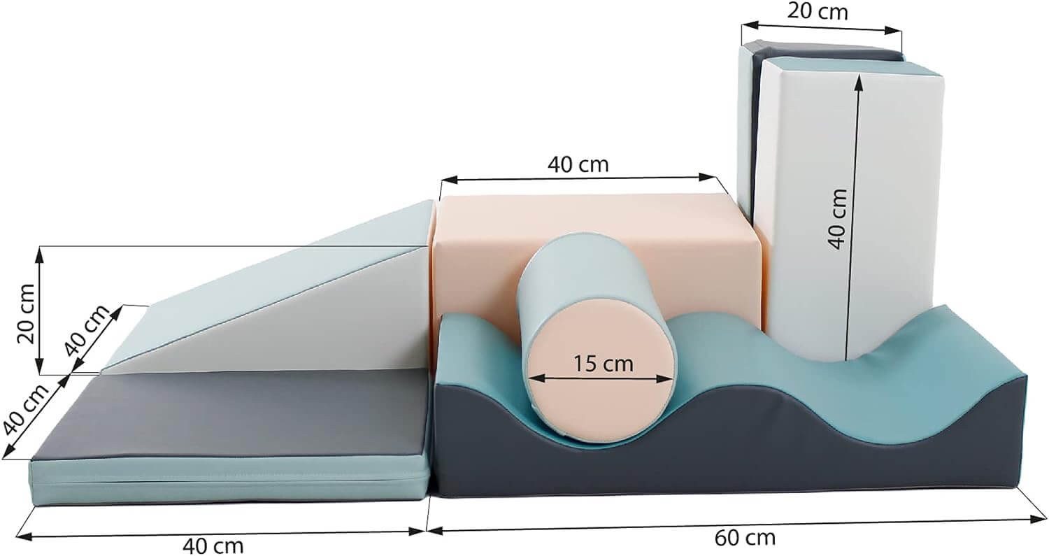 IGLUSoftplay Spielbauklötze IGLU 7 XL Softbausteine Spielset, (Set), Modernes Design und hochwertige Verarbeitung