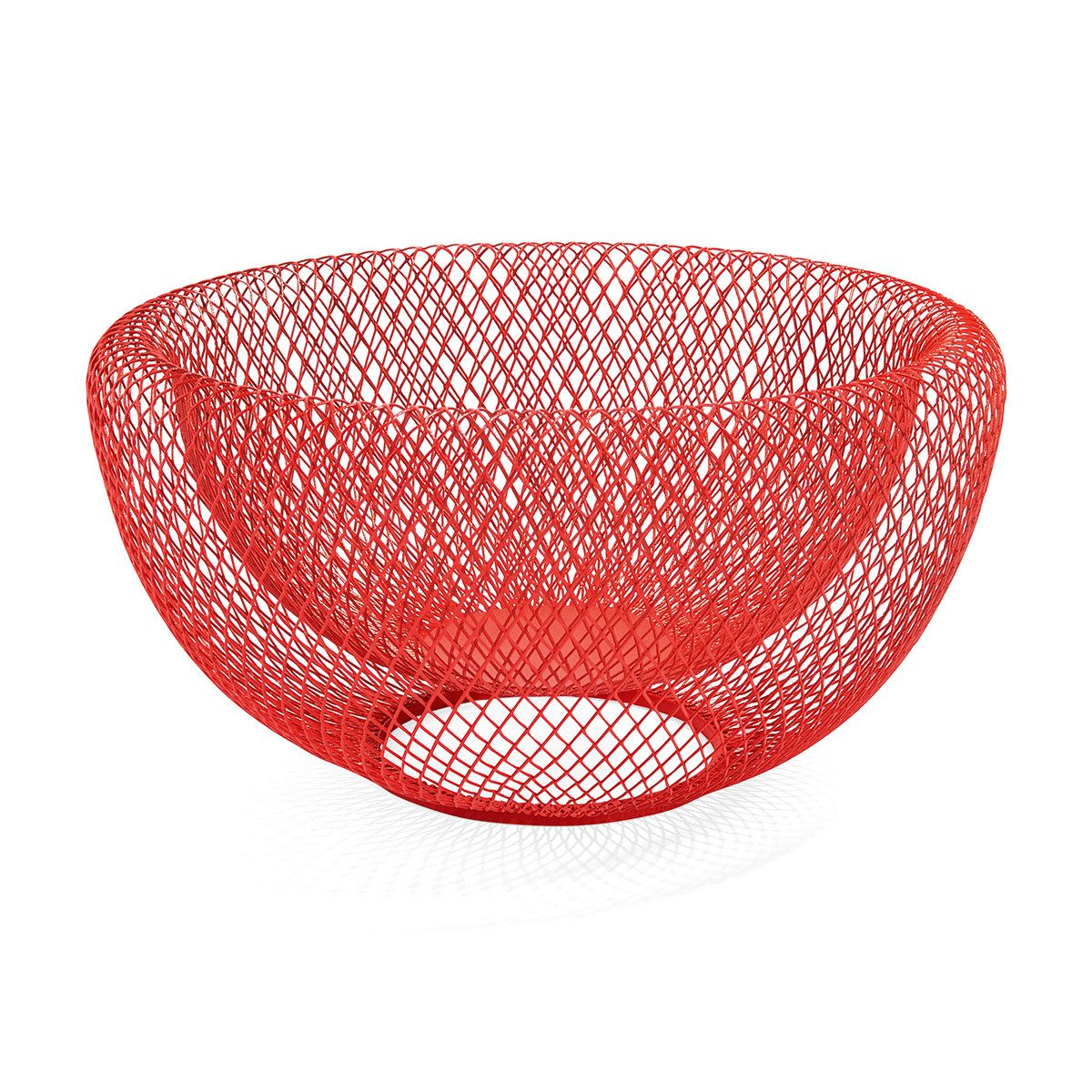 Schale MOMA Wire MESH Bowls, OBSTSCHALEN Rot