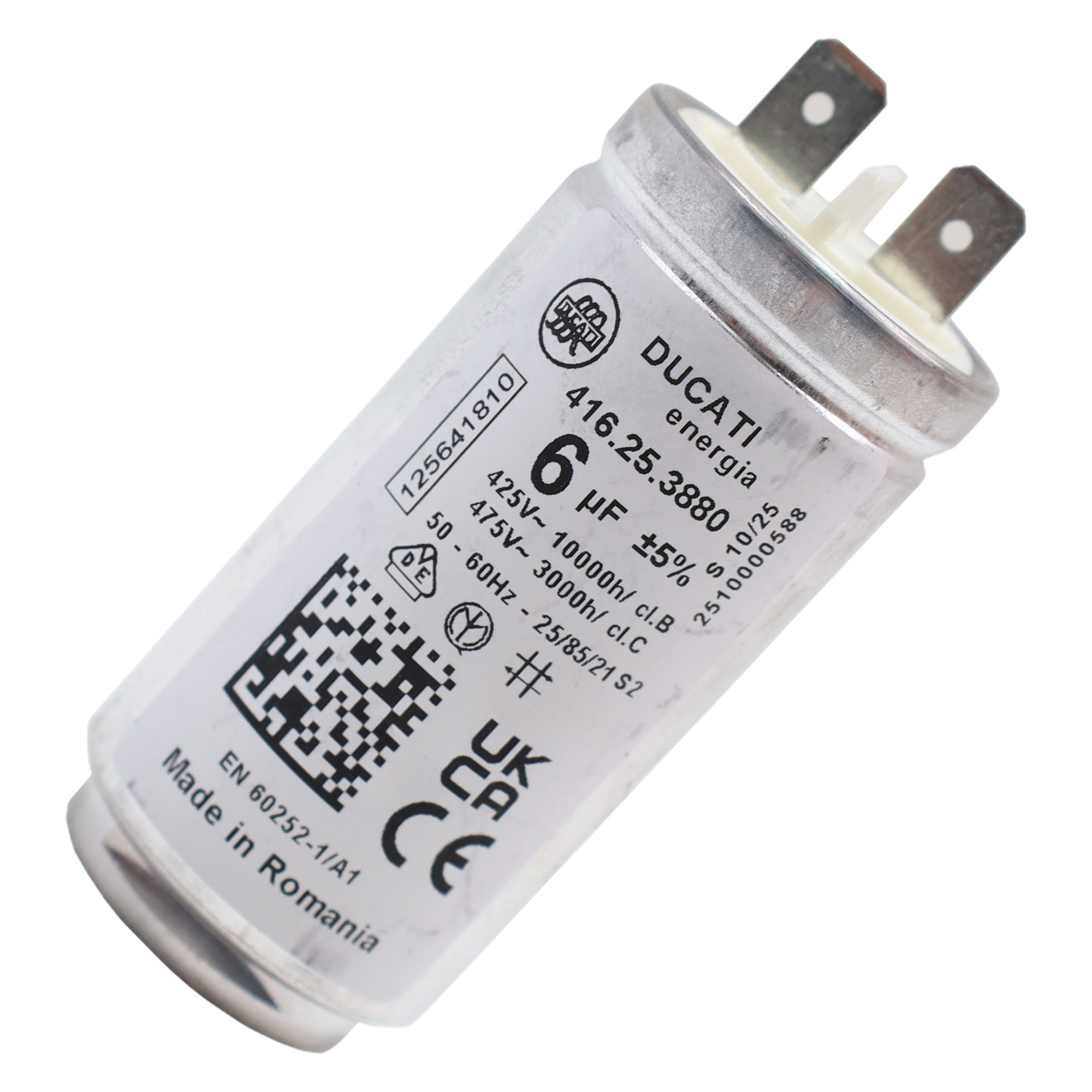 AEG Wäschetrockner-Kondensator Kondensator 125641810/2 6µF 425/475V, für Trockner