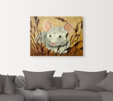 Artland Wandbild Maus, Haustiere (1 St), als Alubild, Leinwandbild, Wandaufkleber oder Poster in versch. Größen