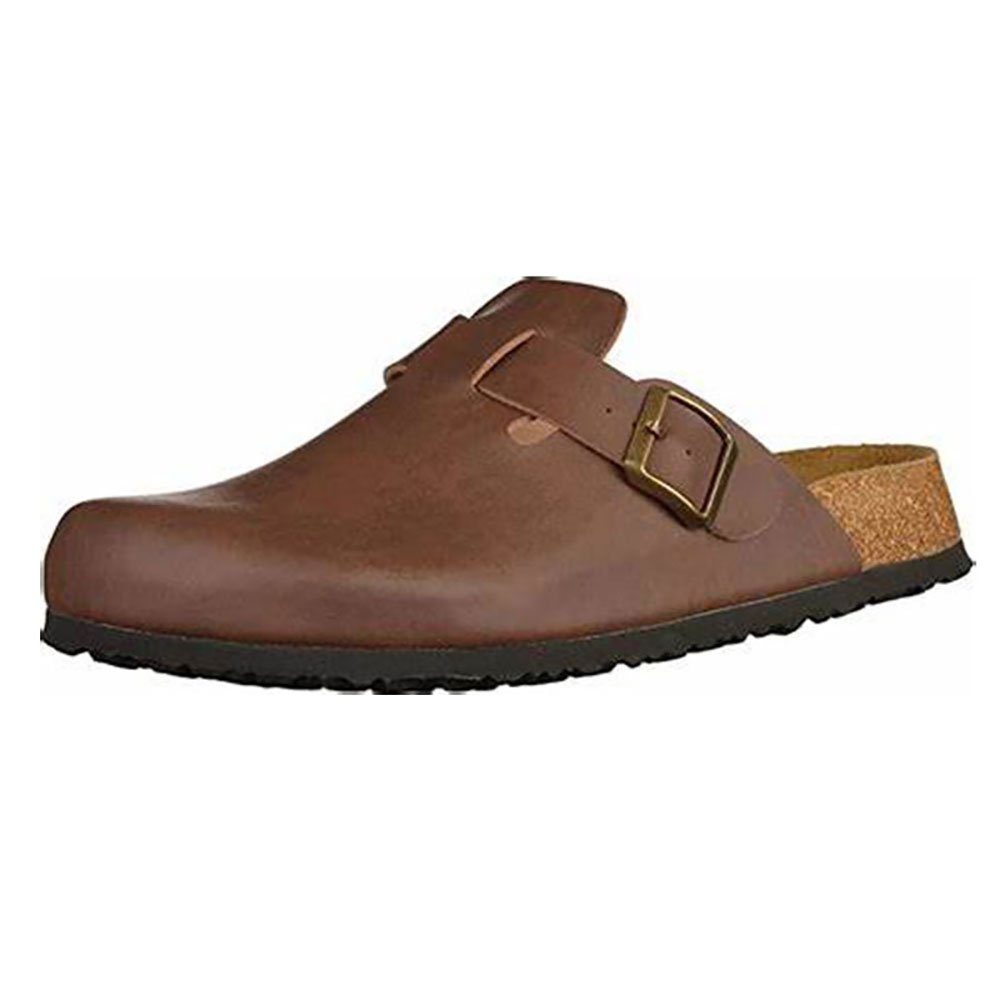 Amsterdam SynSoft Damen & Herren Clog Braun Normal Gr. 36 Hausschuh