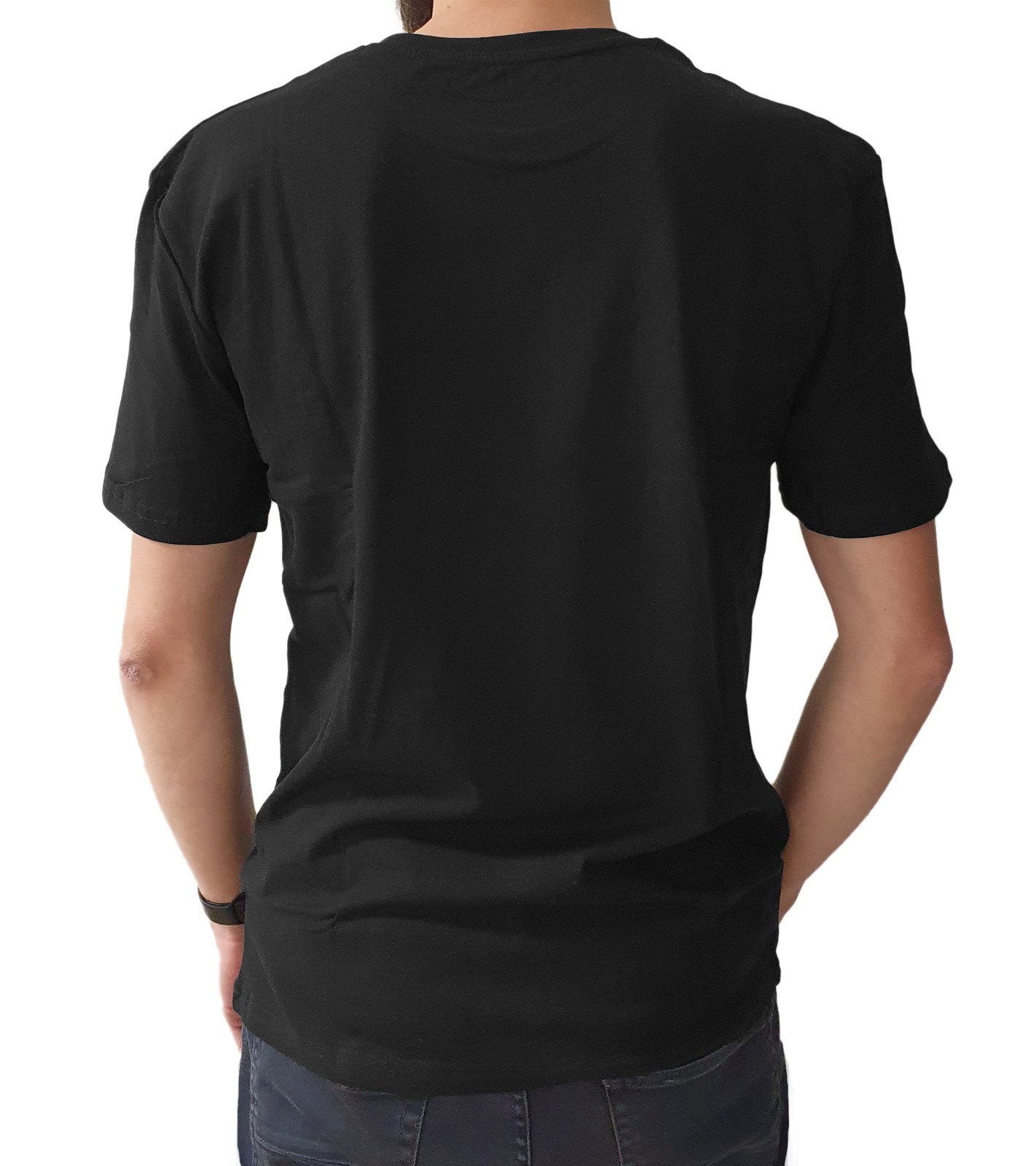 T-Shirt STUDIO Rundhalsshirt HECHTER NI58100 Rundhals-Shirt HECHTER Schwarz Sommer-Shirt Pack 7001 Baumwoll 2er Herren STUDIO