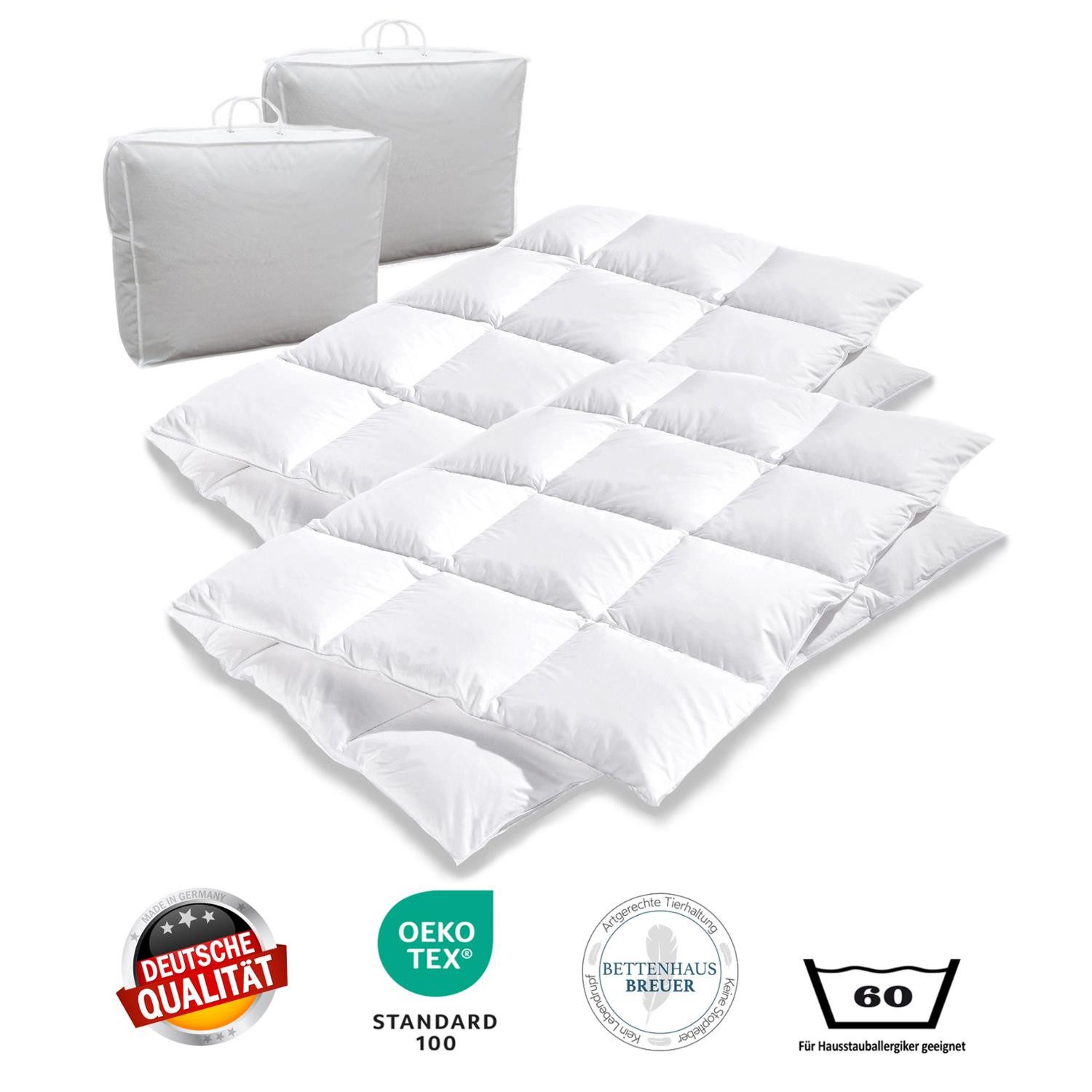 Bettenhaus Breuer Daunenbettdecke 2 x extra warme 100% sibirische Daunen Be günstig online kaufen