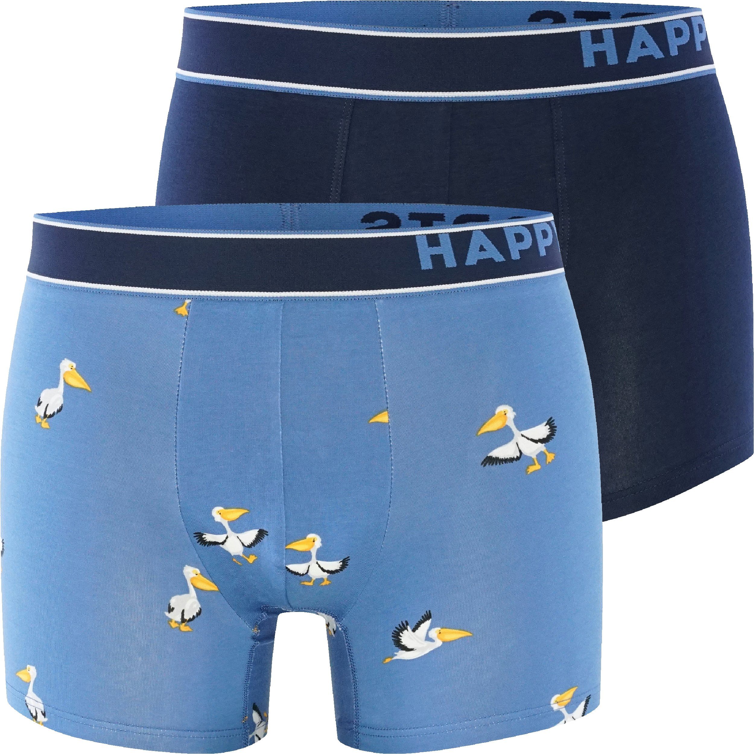 HAPPY SHORTS Retro Pants 2-Pack Pelikan