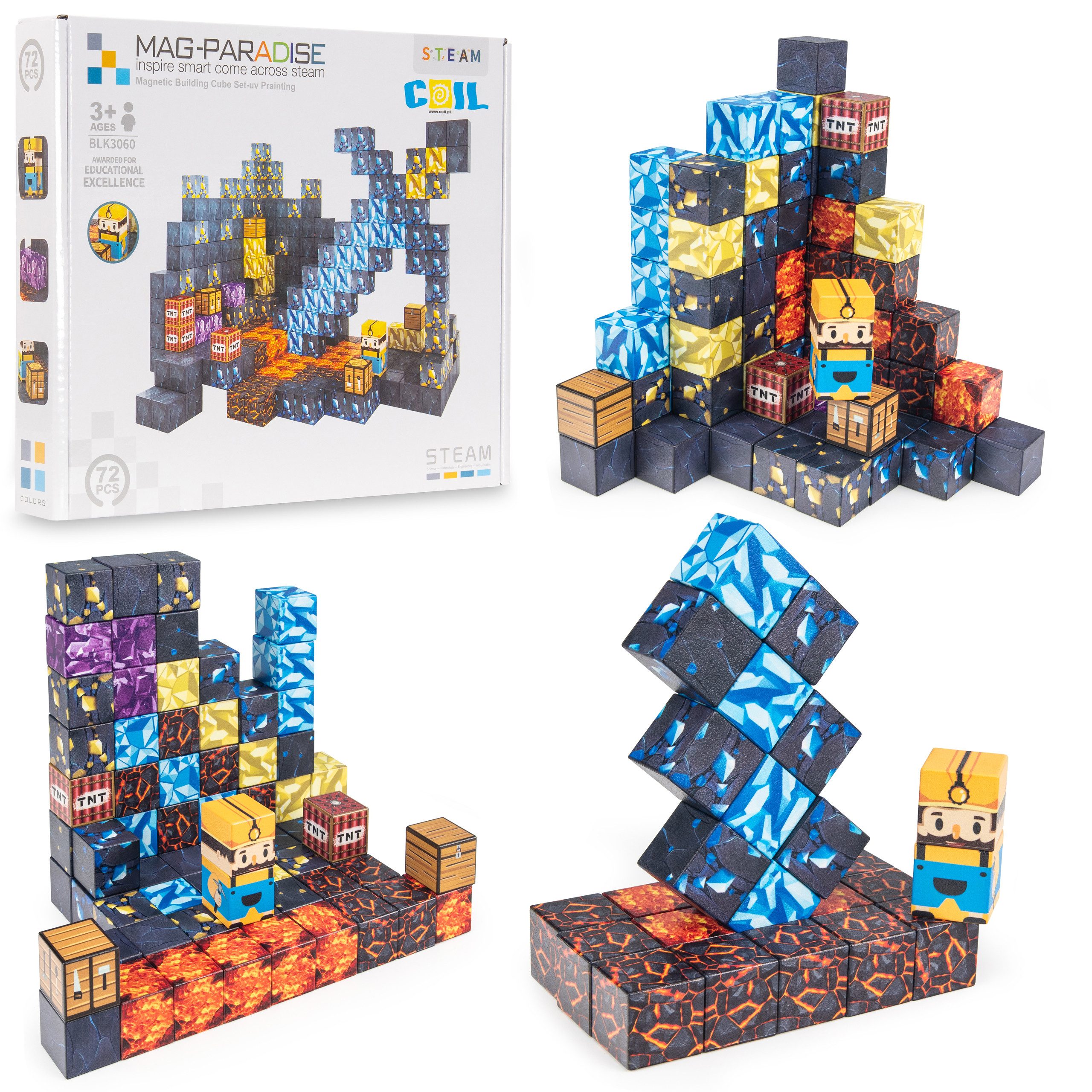 COIL Magnetische Bauklötze, Kinderspielzeug, Konstruktionsspielzeugsets, Ma günstig online kaufen