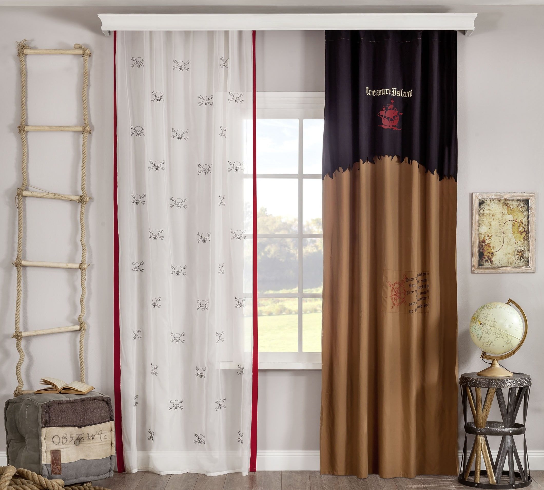 Möbel-Zeit Gardine PIRATE, 140x260 cm günstig online kaufen
