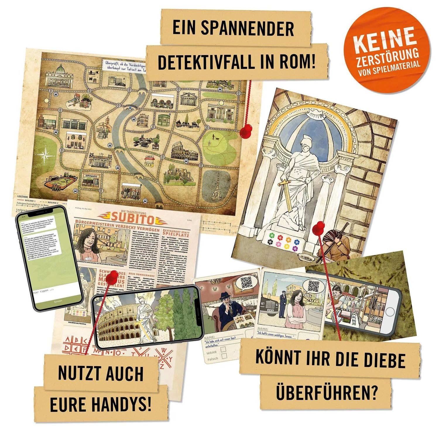 Pegasus Spiele Spiel Hidden Games Tatort: Das verschollene Schwert (Junior)