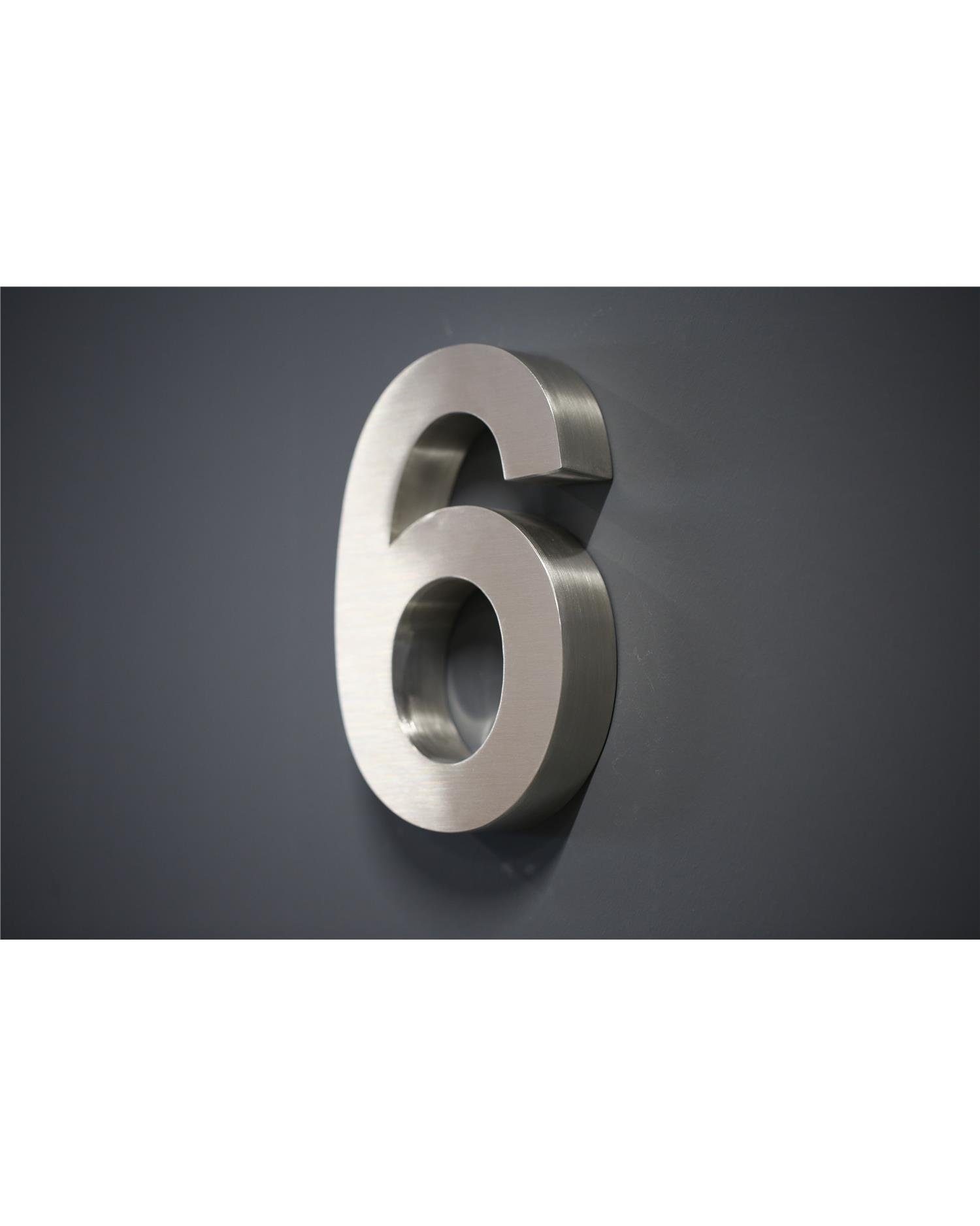 Steelboxx Briefkasten Hausnummer Premium Edelstahl in 3D Design Arial H20cm günstig online kaufen