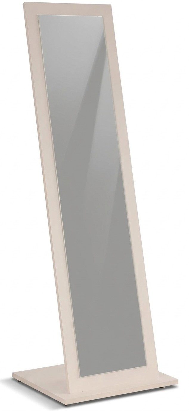 JVmoebel Standspiegel Hochwertiges Kompaktes Spiegel Holz Glas Beige Perfektes Luxus Design (1-St., 1-tlg)