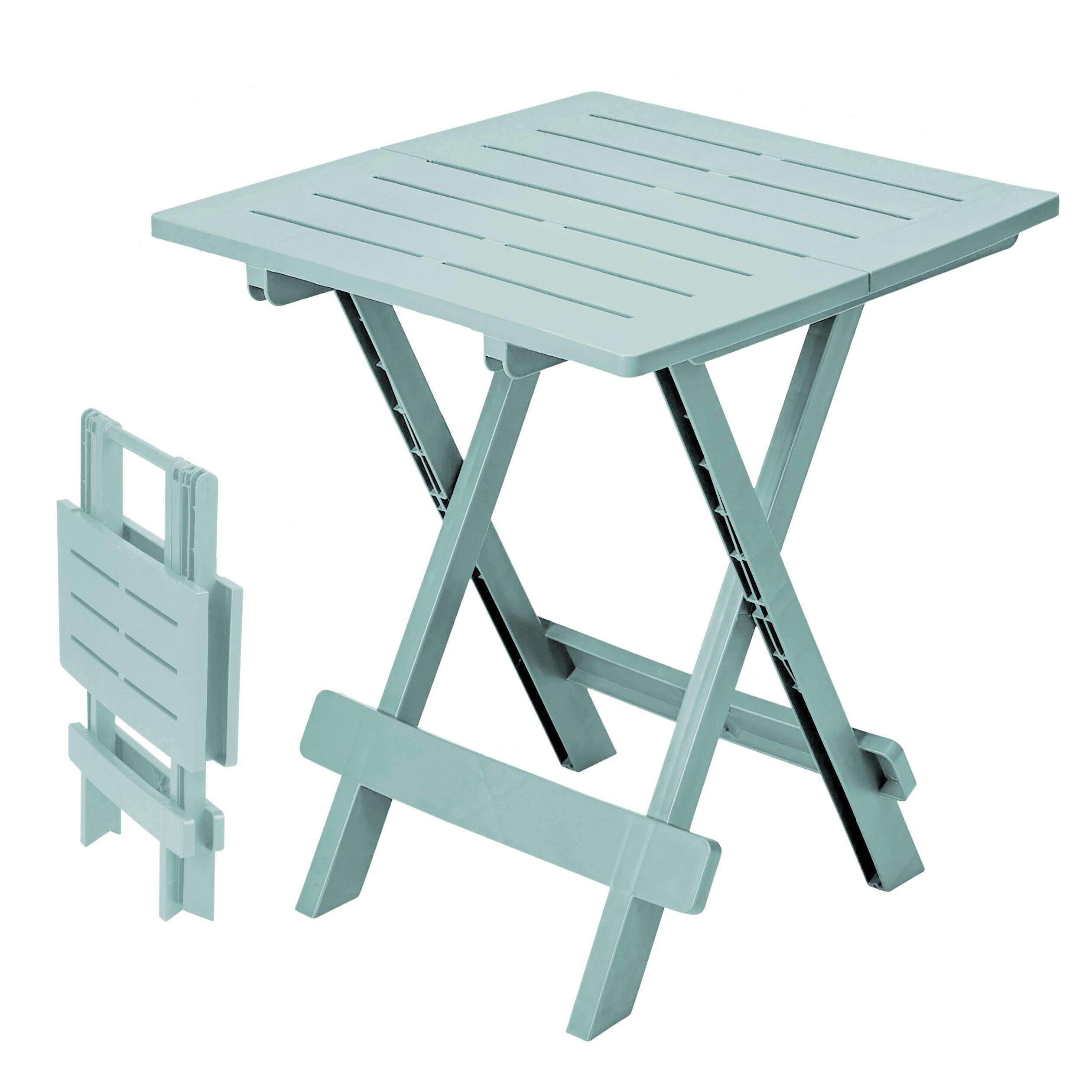 Spetebo Gartentisch Kunstoff Klapptisch ADIGE - hellblau (Stück, 1-St., Kunststoff Tisch), Garten Beistelltisch klappbar