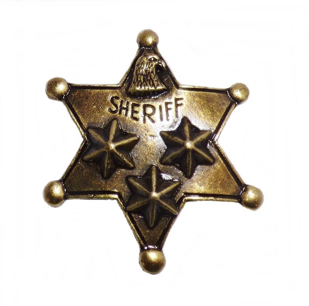 Westernlifestyle Anstecknadel Anstecker Pin Sheriffstern Sheriff Adler Western Country