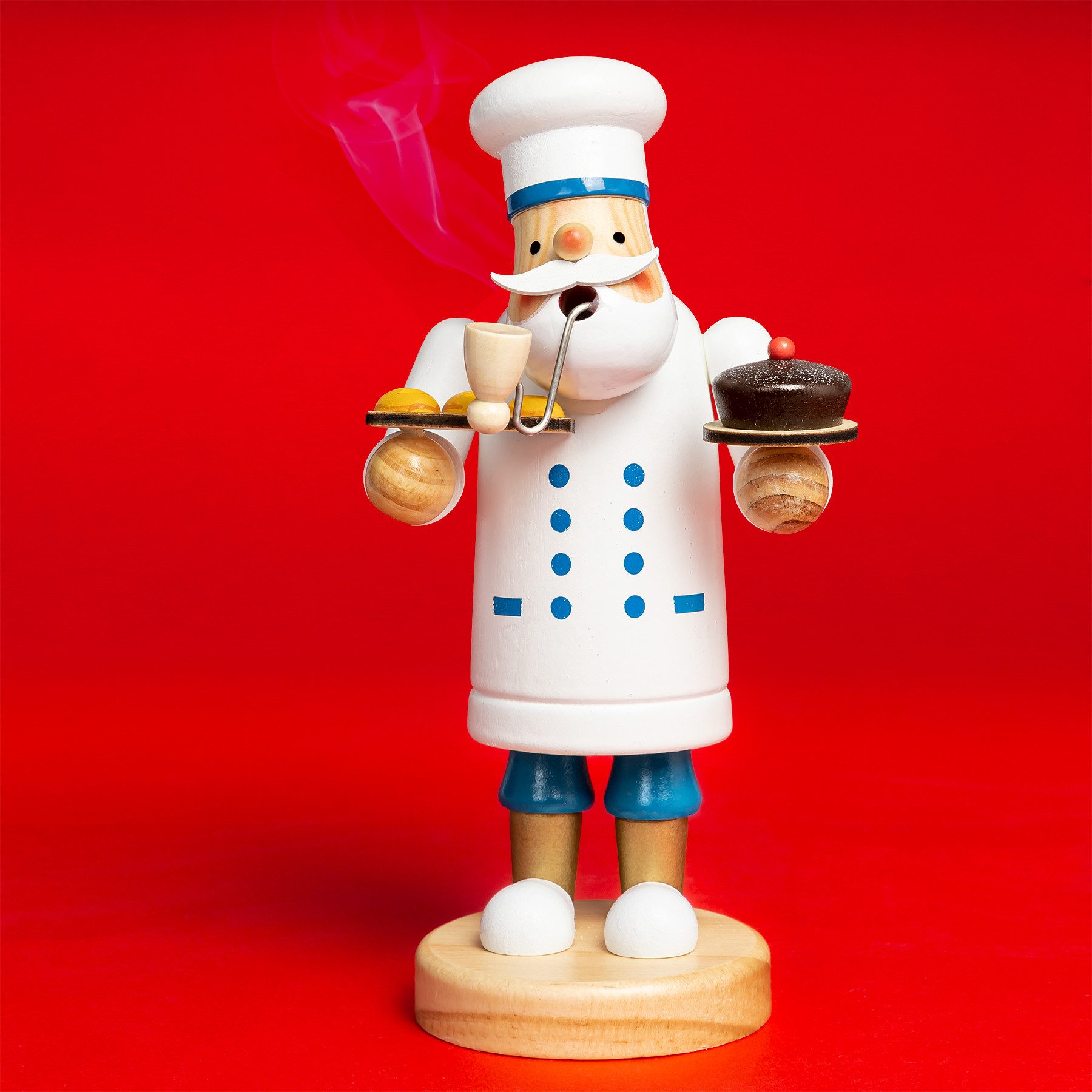 SIKORA Weihnachtsfigur RM-A Räuchermännchen aus Holz günstig online kaufen