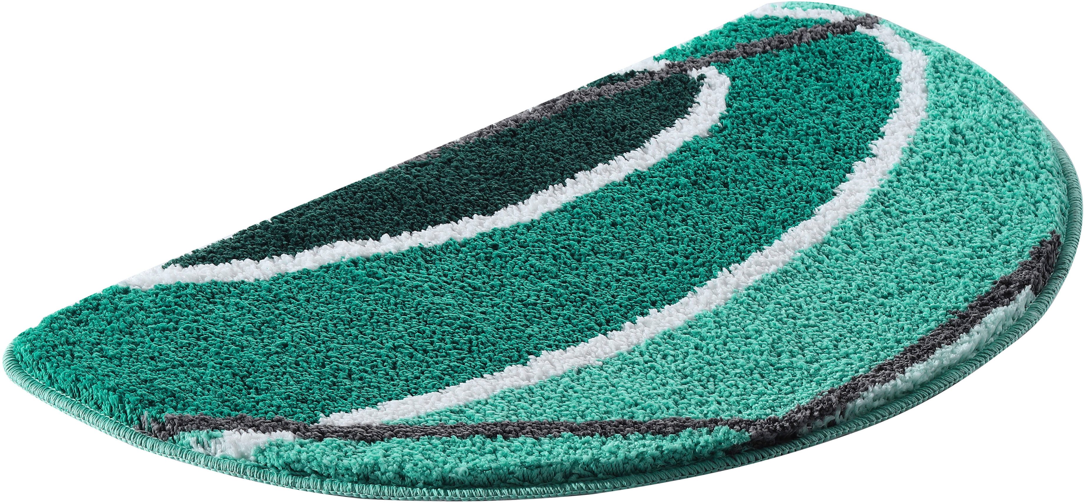 my home Badematte Juna mit Muster, Badvorleger, Badezimmer Teppich, Duschvo günstig online kaufen