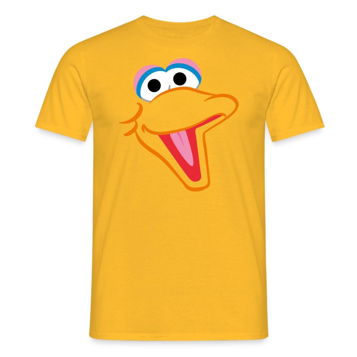 Spreadshirt T-Shirt Sesamstraße Bibo Gesicht Karneval Männer T-Shirt (1-tlg)
