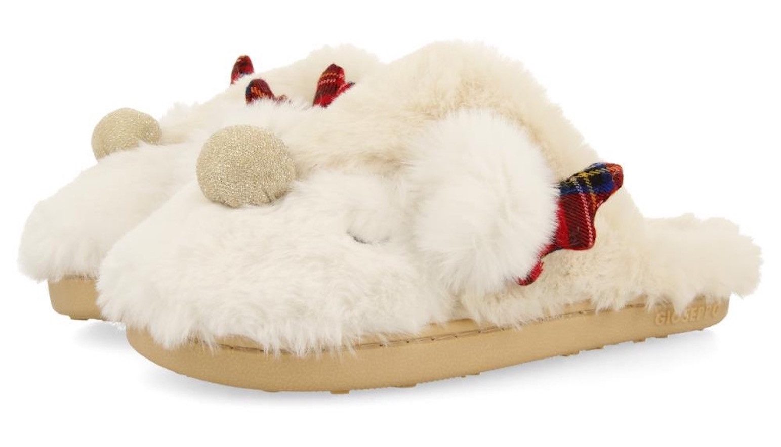Gioseppo DAUPHIN Hausschuh Pantoffel, Winterschuh, Hüttenschuh mit Rentier-Motiv